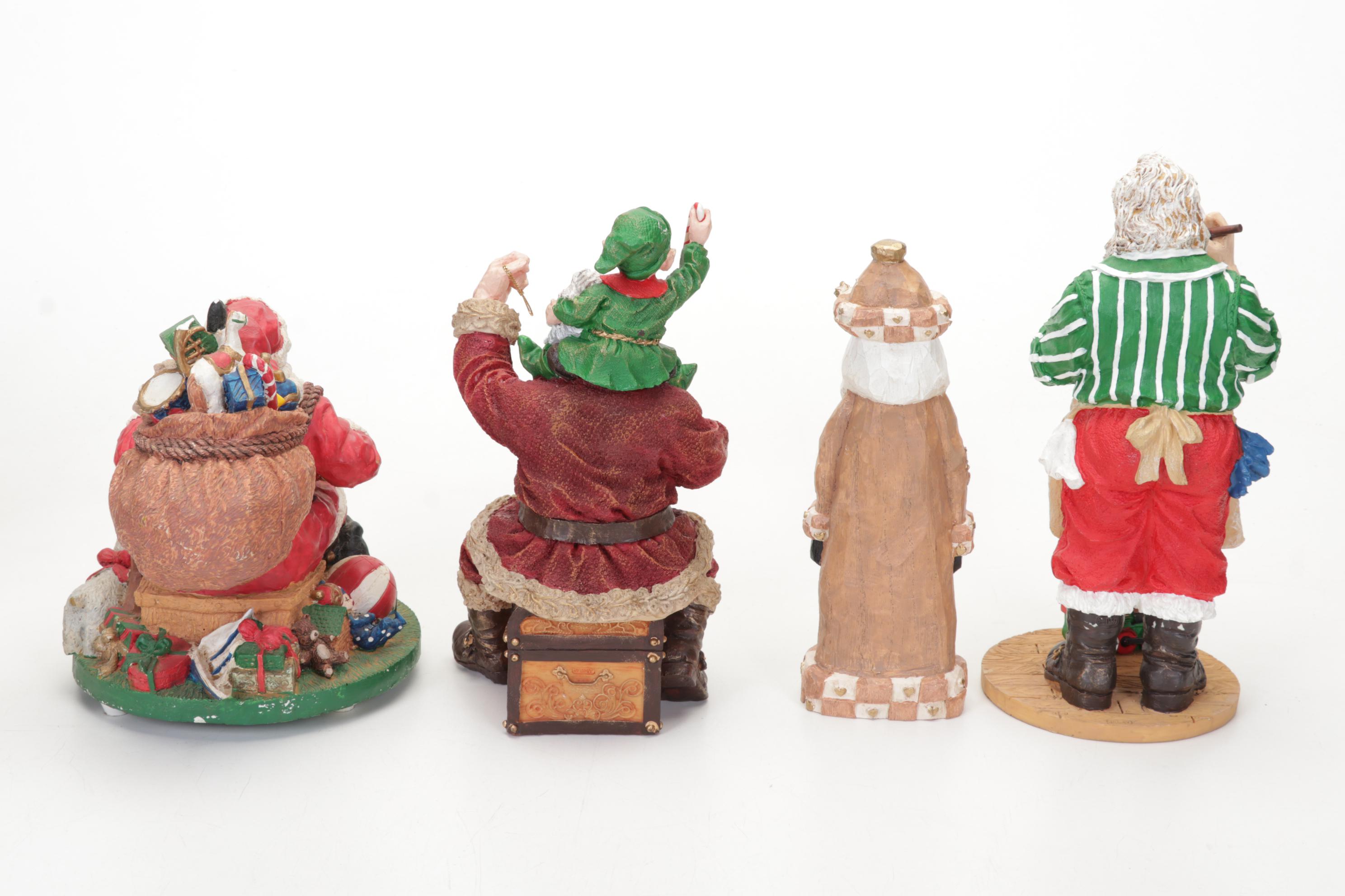 Mickey Mouse Santa Figurine, Longaberger Ceramic Cookie Plate and More