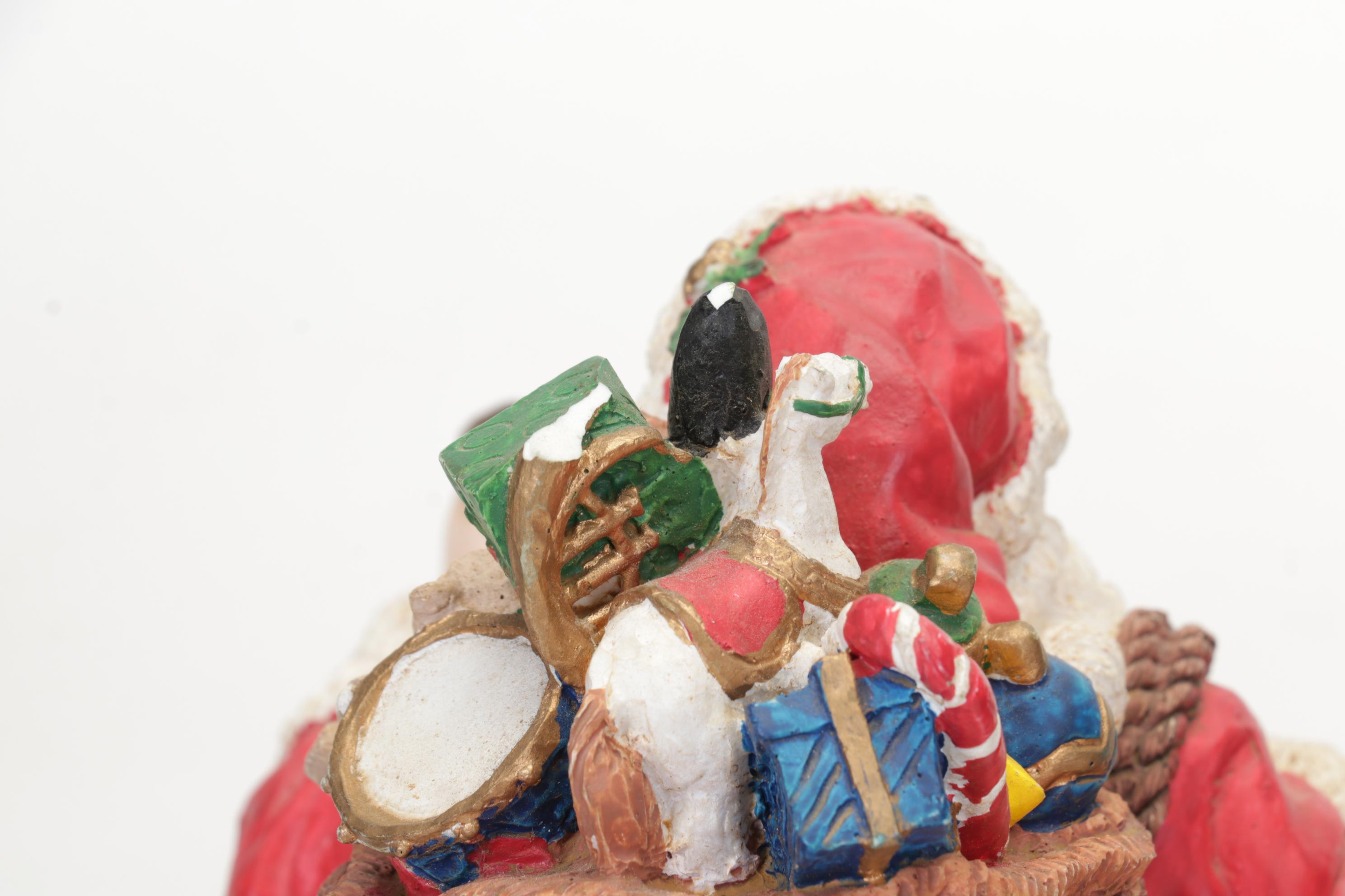 Mickey Mouse Santa Figurine, Longaberger Ceramic Cookie Plate and More