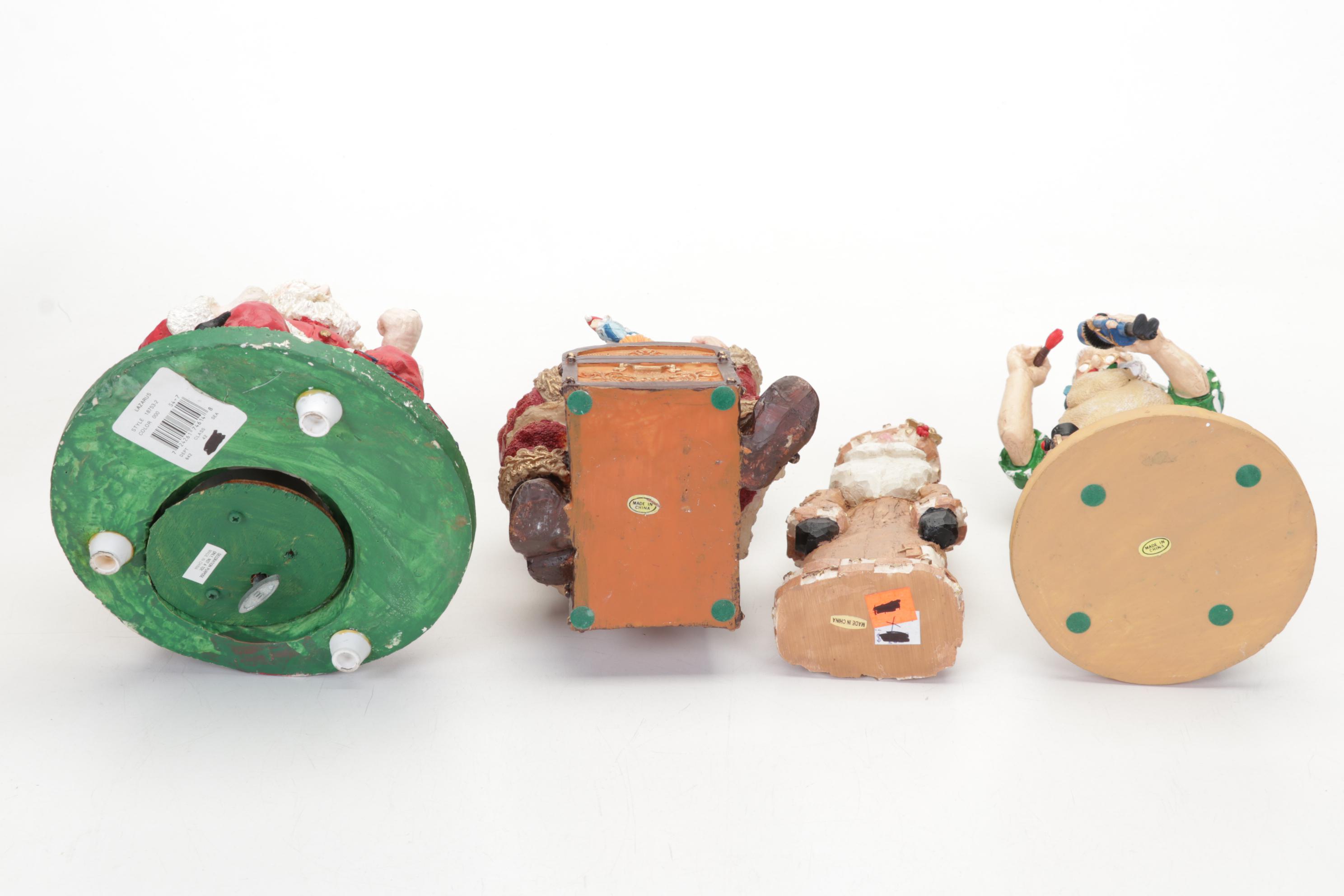 Mickey Mouse Santa Figurine, Longaberger Ceramic Cookie Plate and More