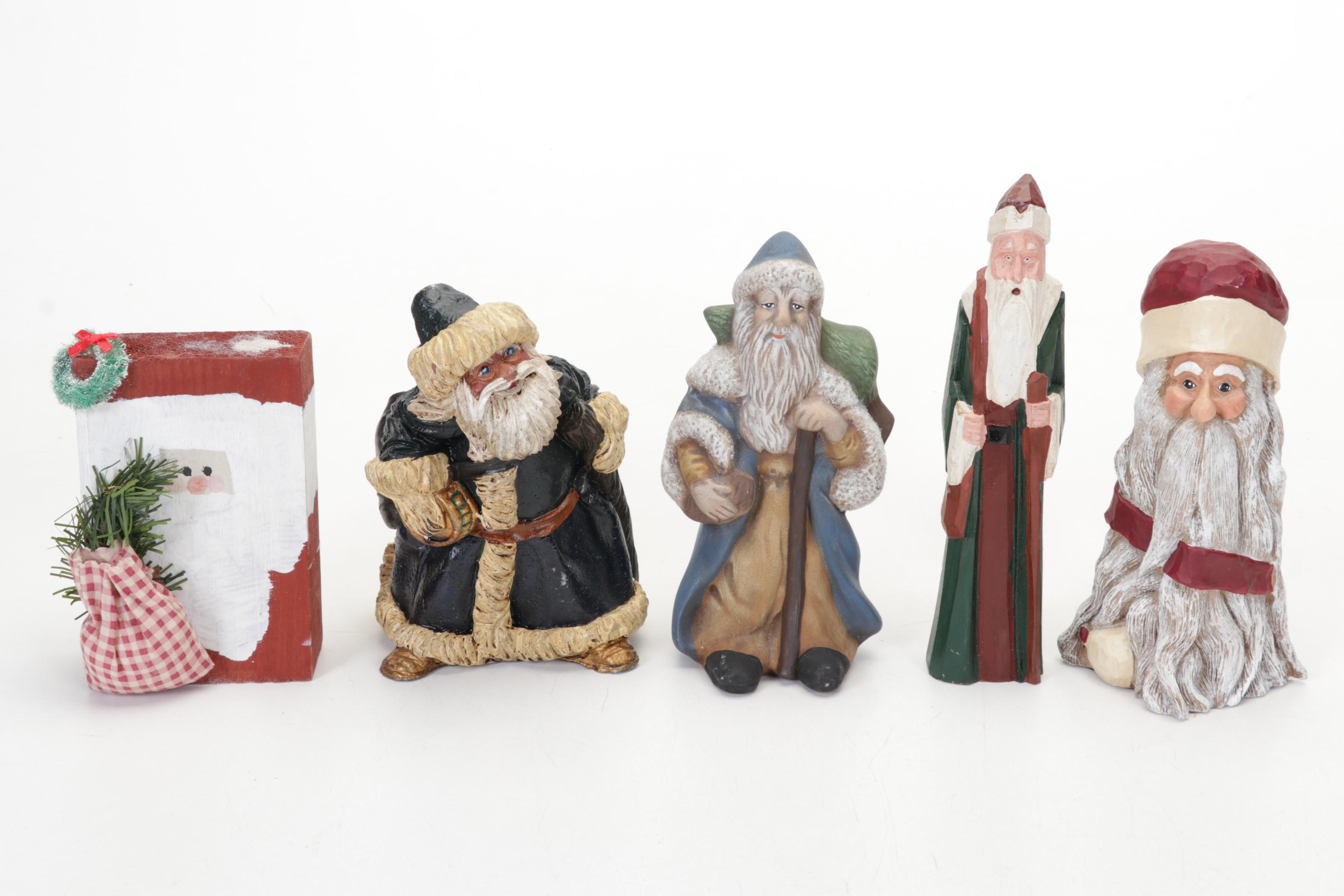 Mickey Mouse Santa Figurine, Longaberger Ceramic Cookie Plate and More