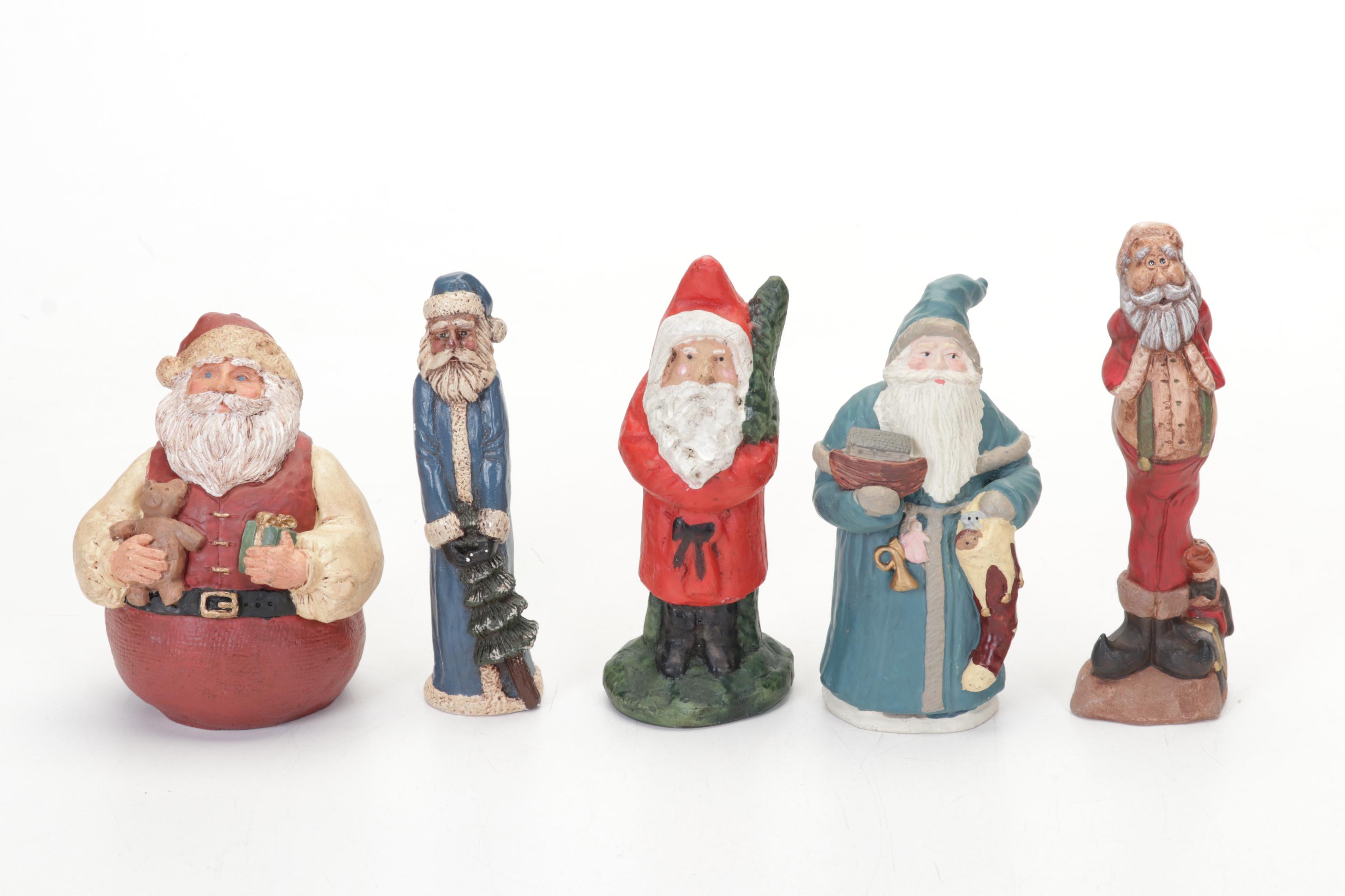 Mickey Mouse Santa Figurine, Longaberger Ceramic Cookie Plate and More