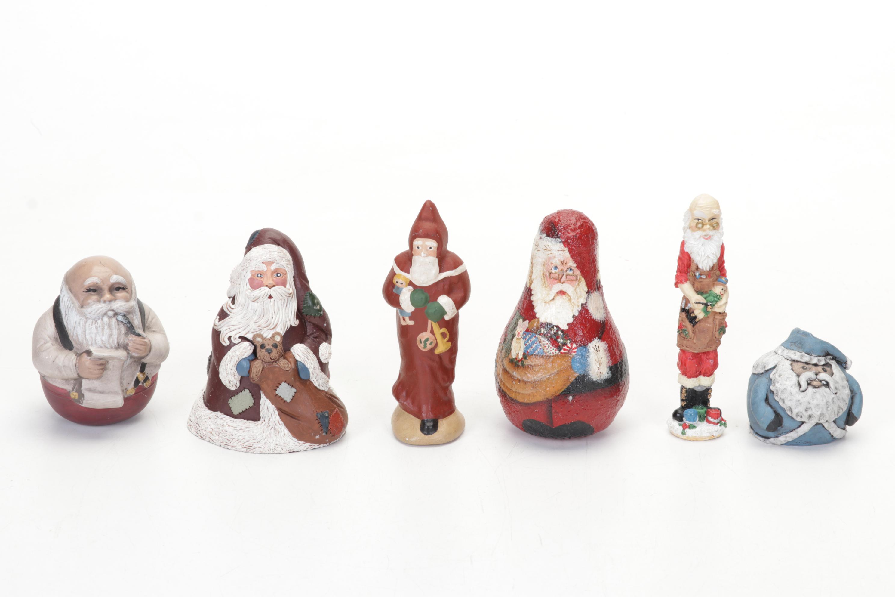 Mickey Mouse Santa Figurine, Longaberger Ceramic Cookie Plate and More