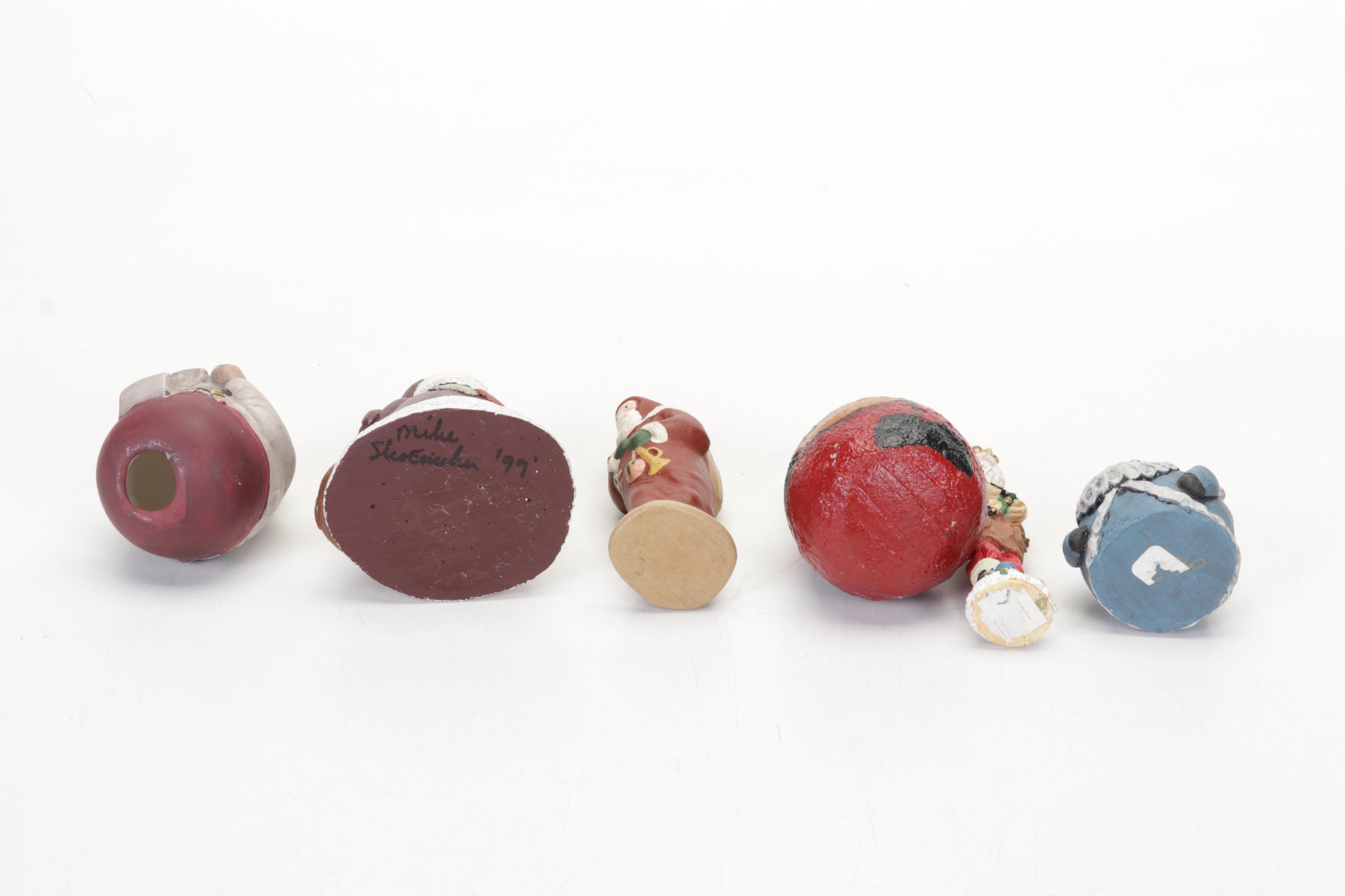 Mickey Mouse Santa Figurine, Longaberger Ceramic Cookie Plate and More