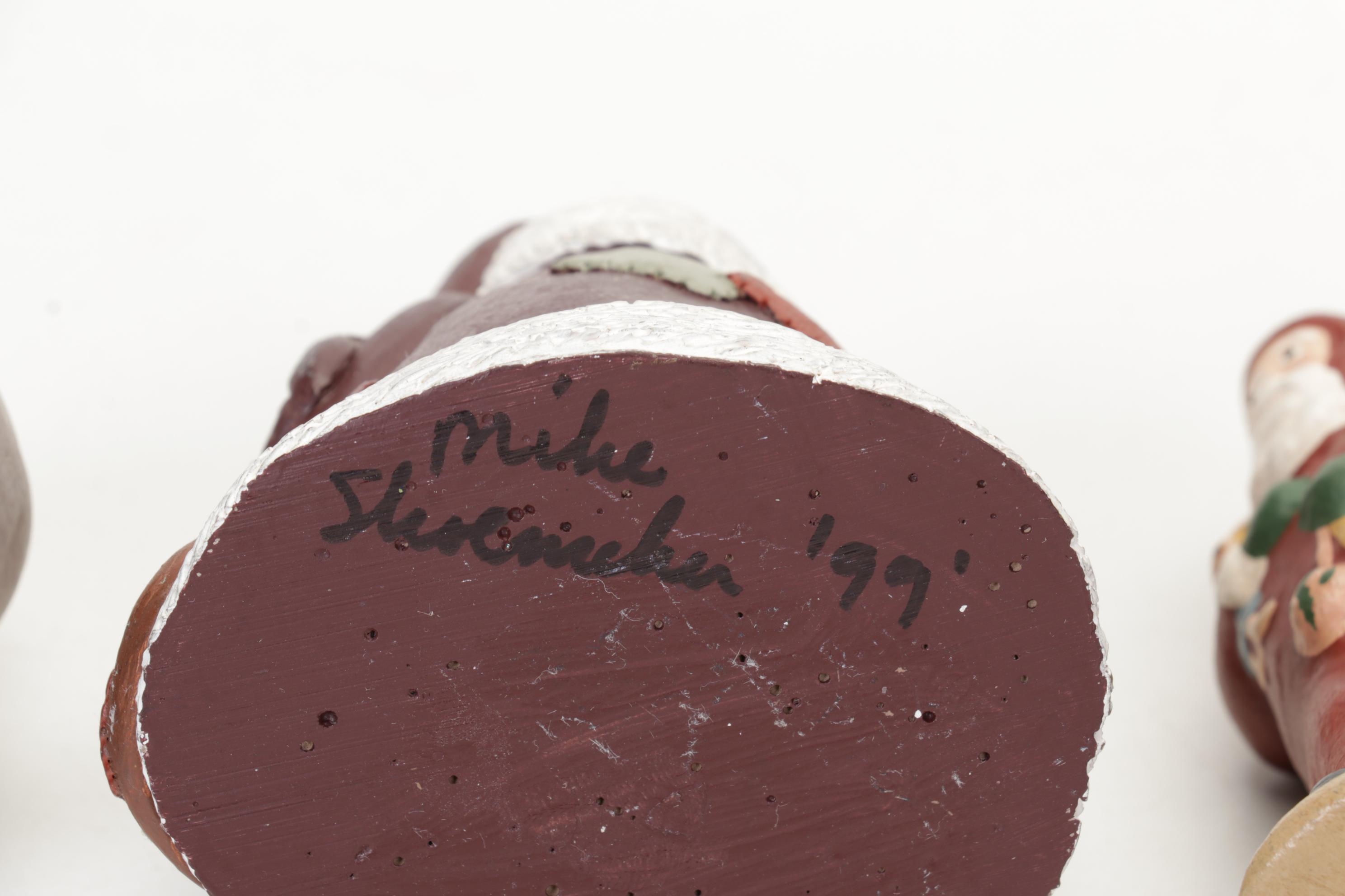 Mickey Mouse Santa Figurine, Longaberger Ceramic Cookie Plate and More