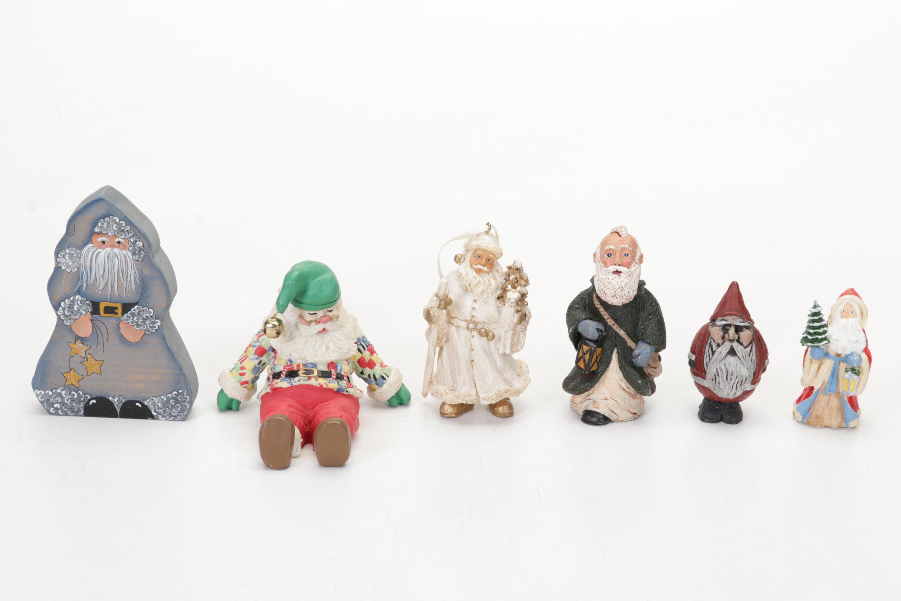 Mickey Mouse Santa Figurine, Longaberger Ceramic Cookie Plate and More