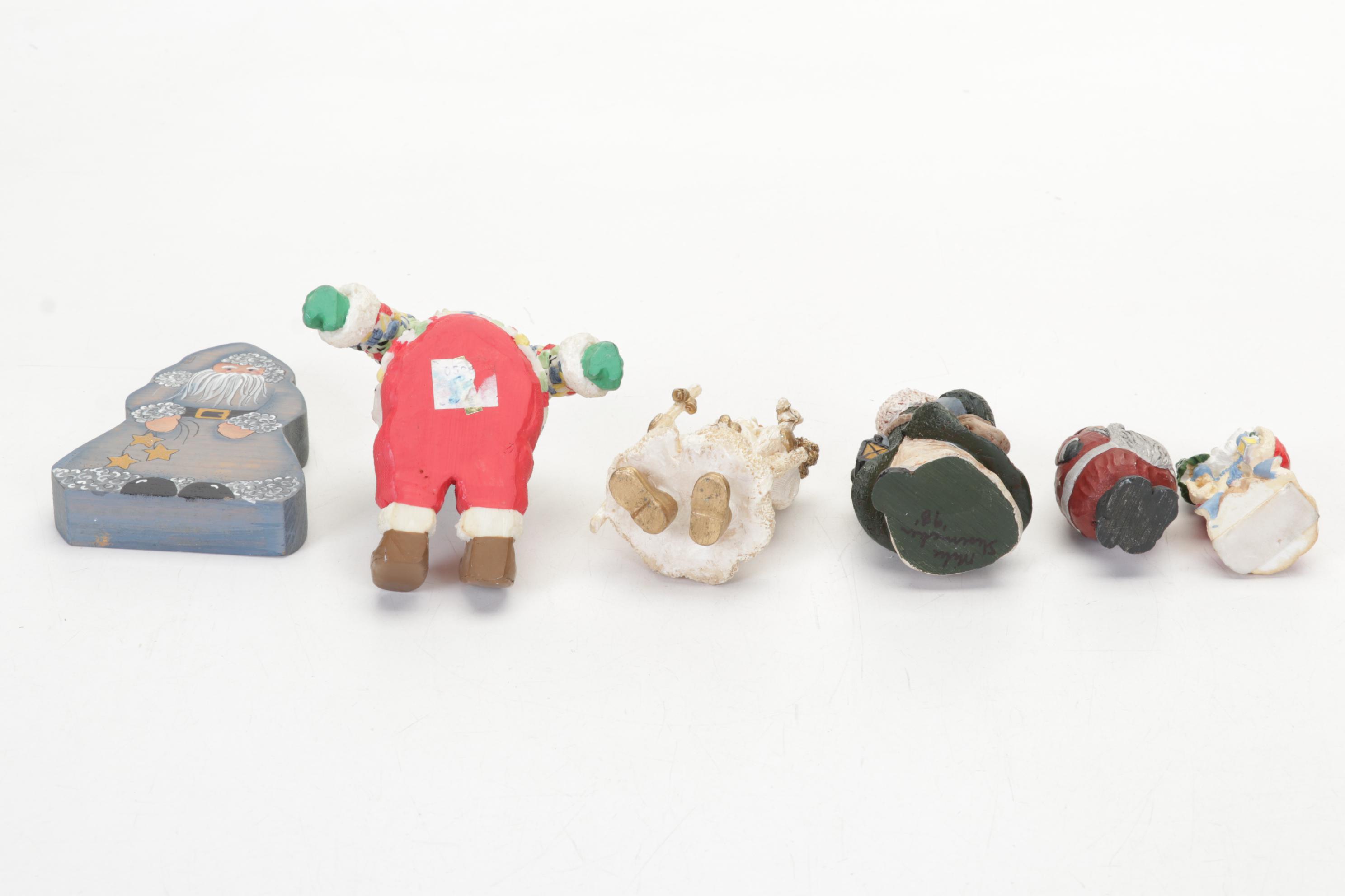 Mickey Mouse Santa Figurine, Longaberger Ceramic Cookie Plate and More