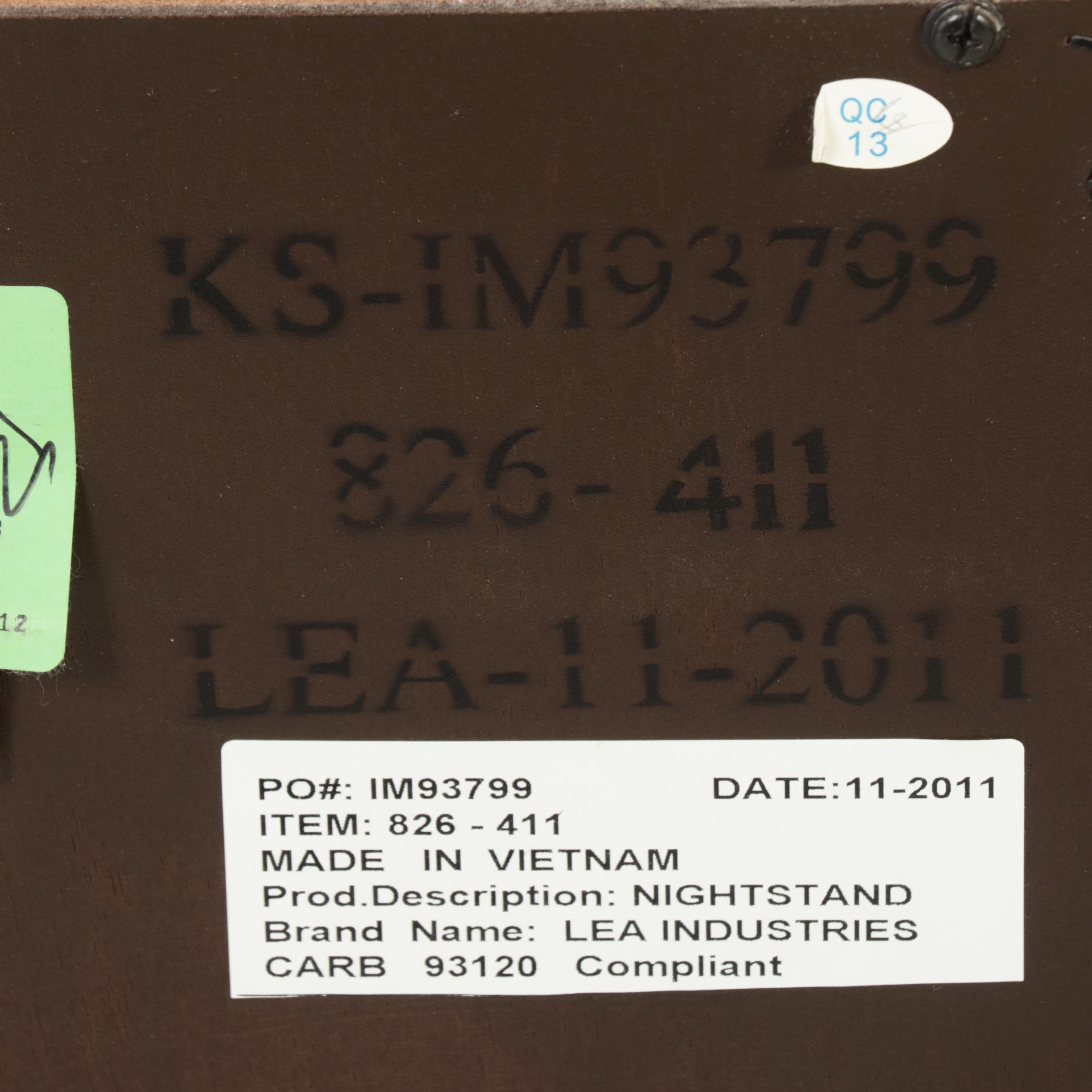 Pair of Lea Industries Arts and Crafts Style CherrywoodStained