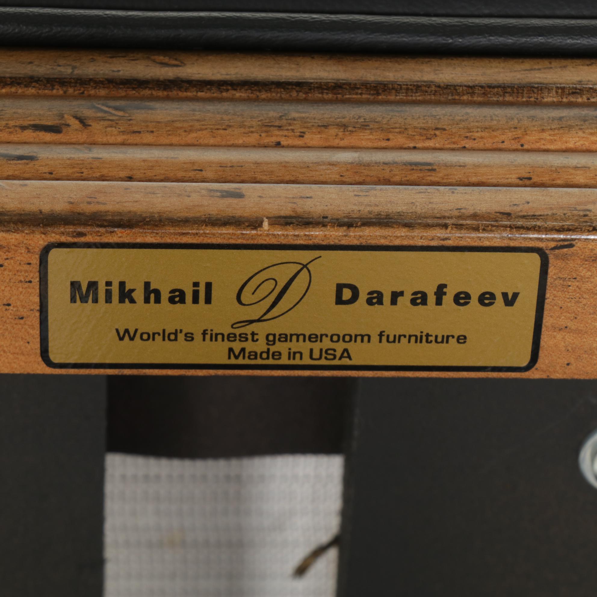 Five Mikhail Darafeev Cane Back Maple Swivel Barstools and Armchair