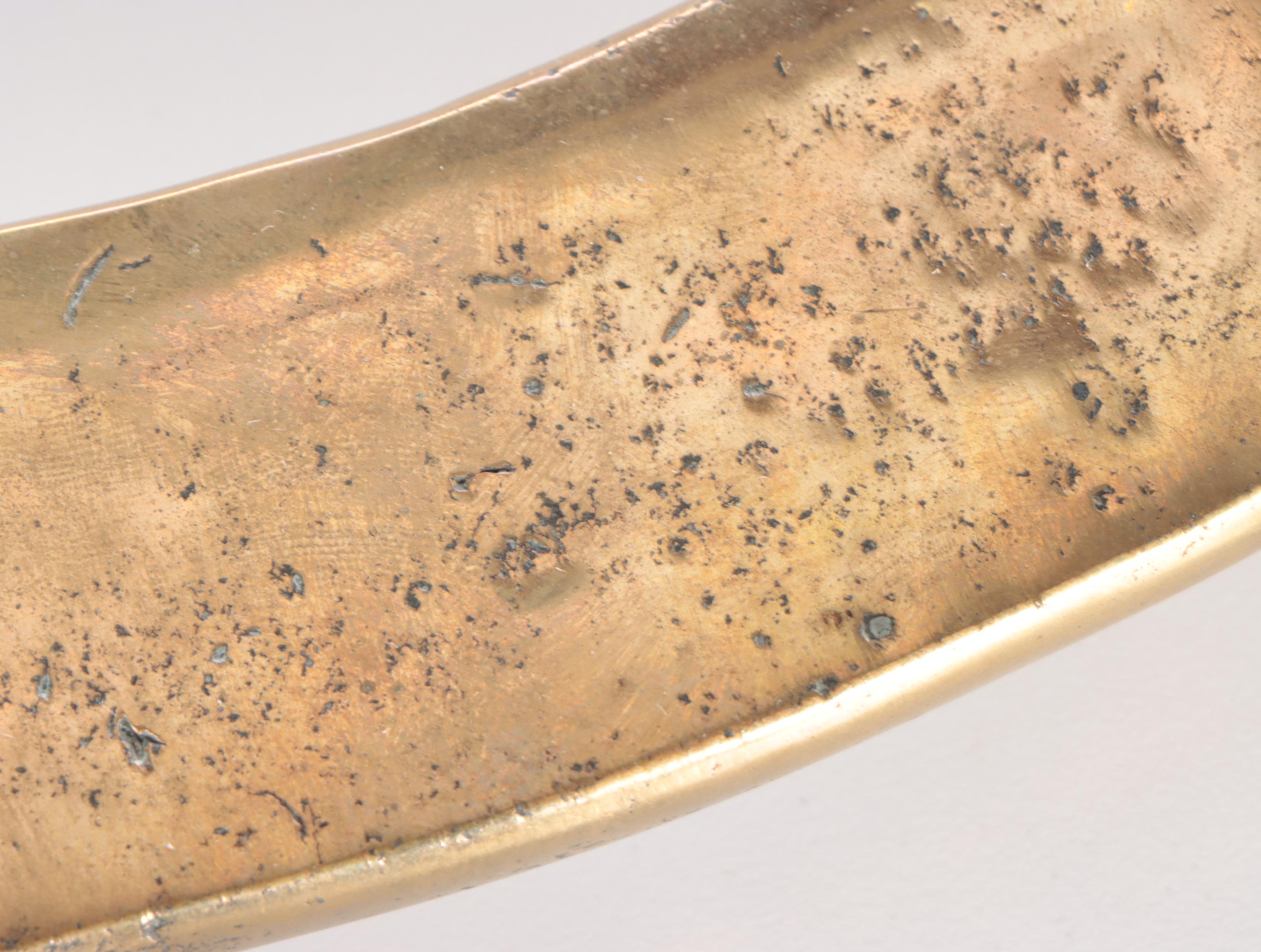 Cast Brass and Wooden Handled Ship's Wheel