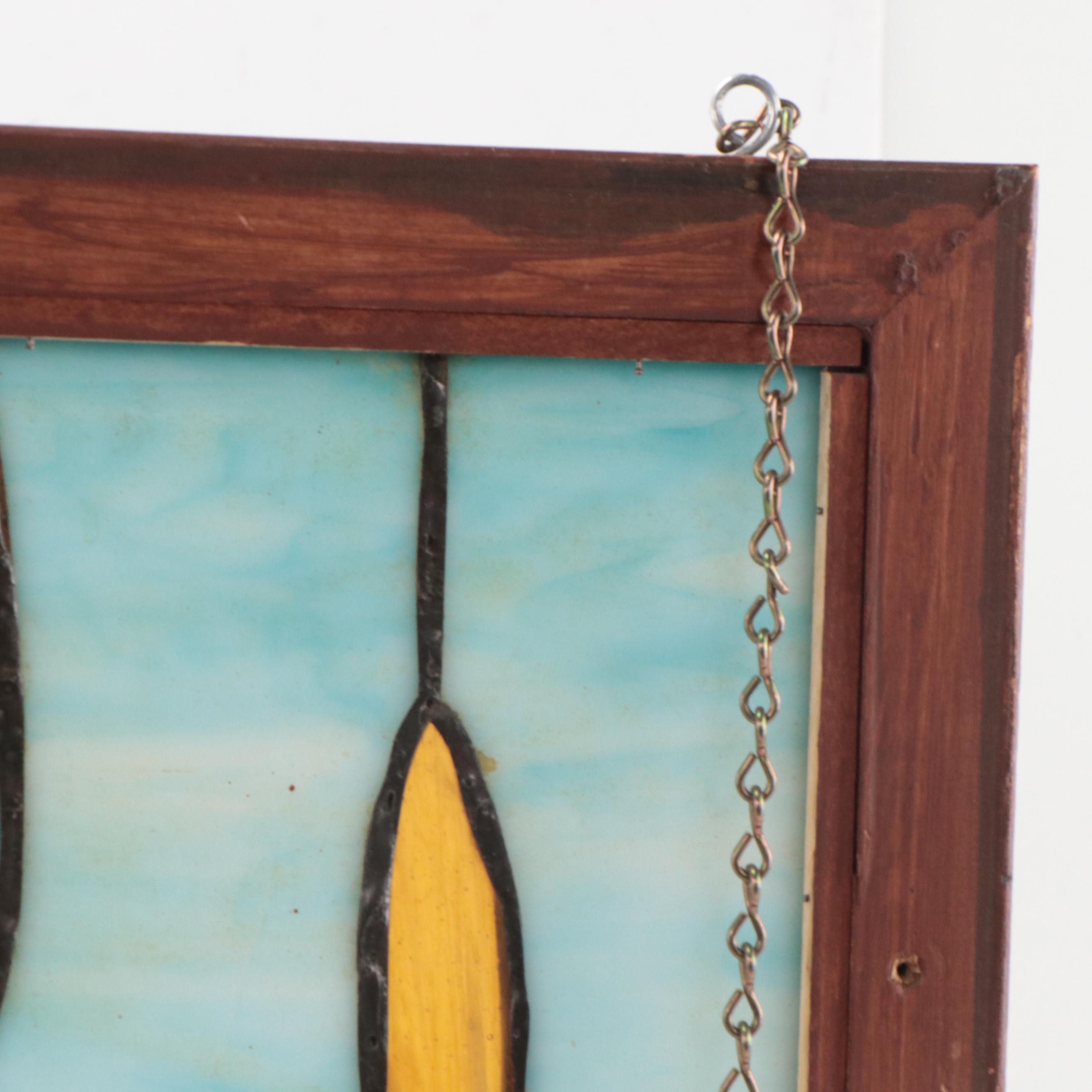 Stained Glass Panel of Mallard Duck