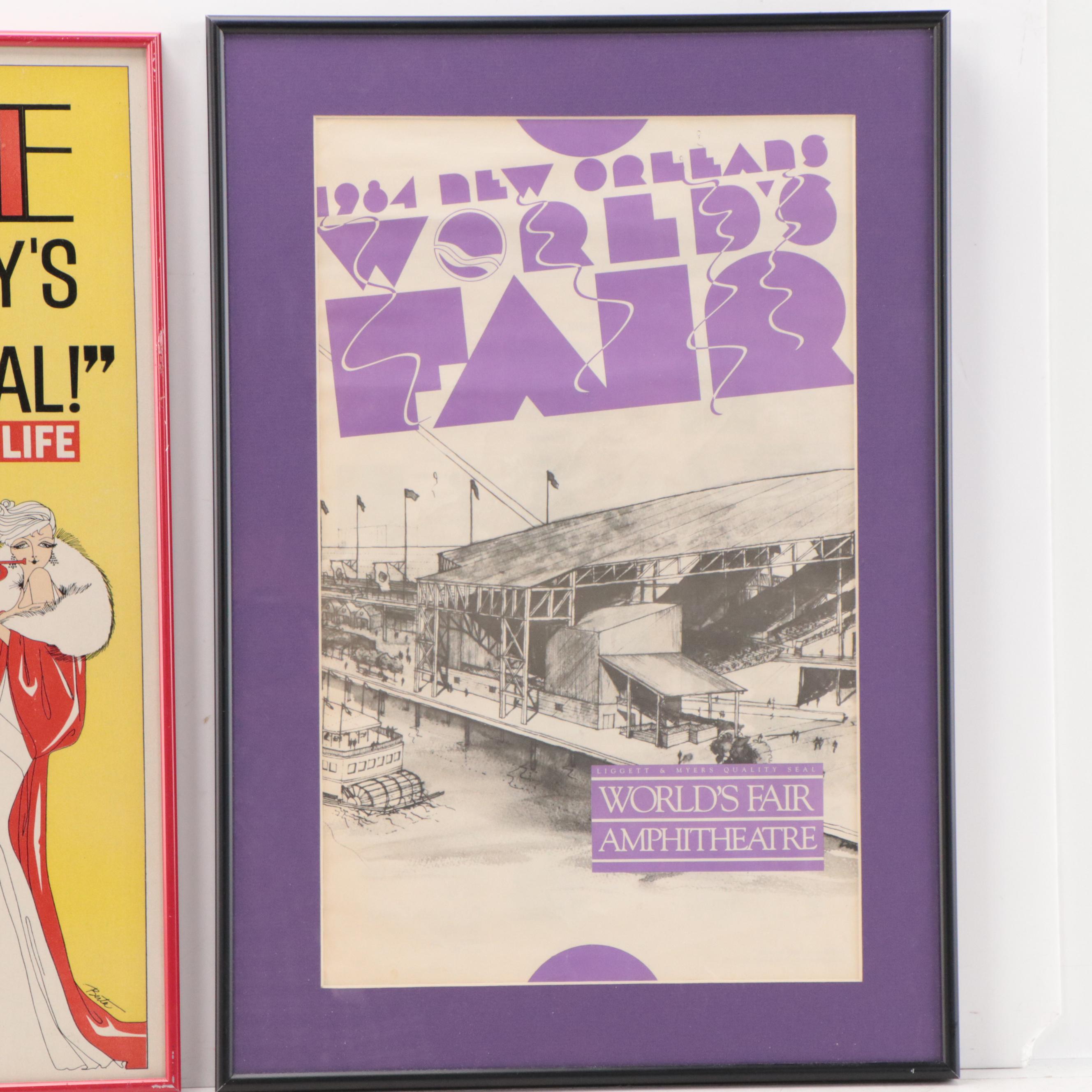 Vintage Mame and 1984 New Orleans World Fair Posters
