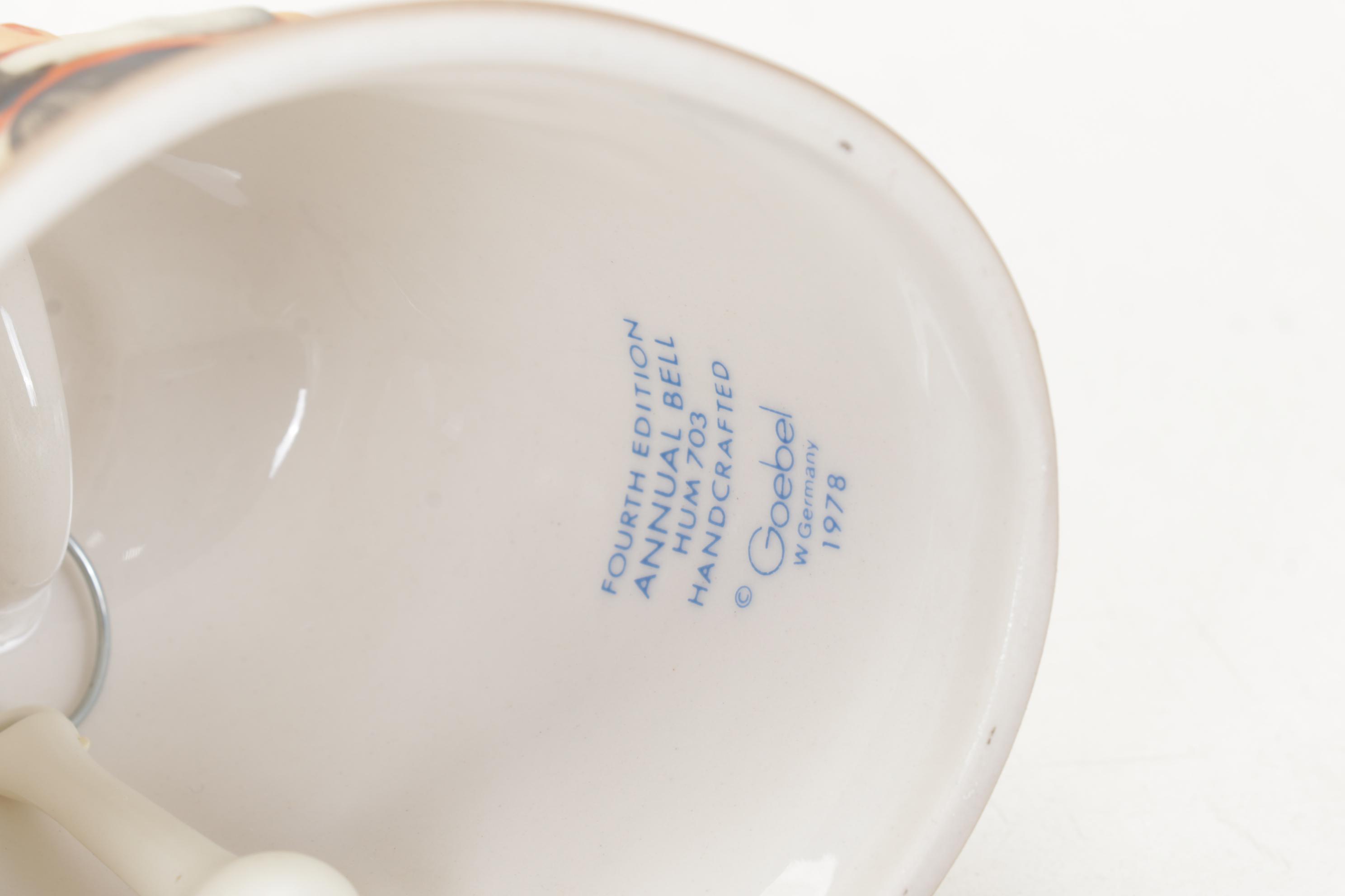 Hummel Porcelain Collector Plates and Bells, 1972-1991