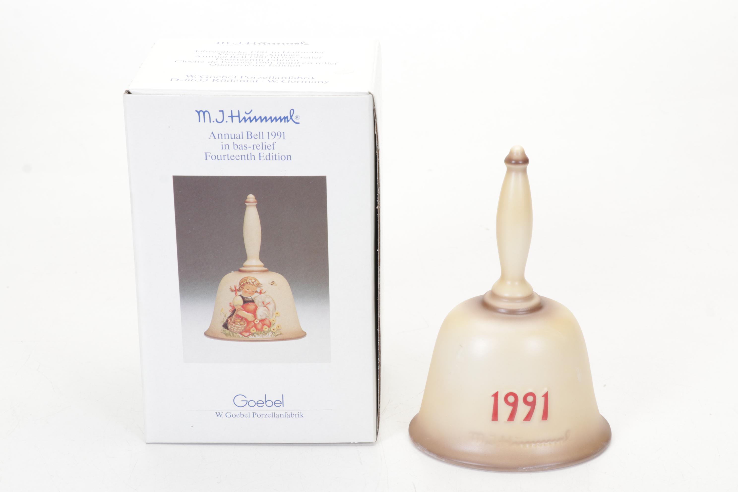 Hummel Porcelain Collector Plates and Bells, 1972-1991