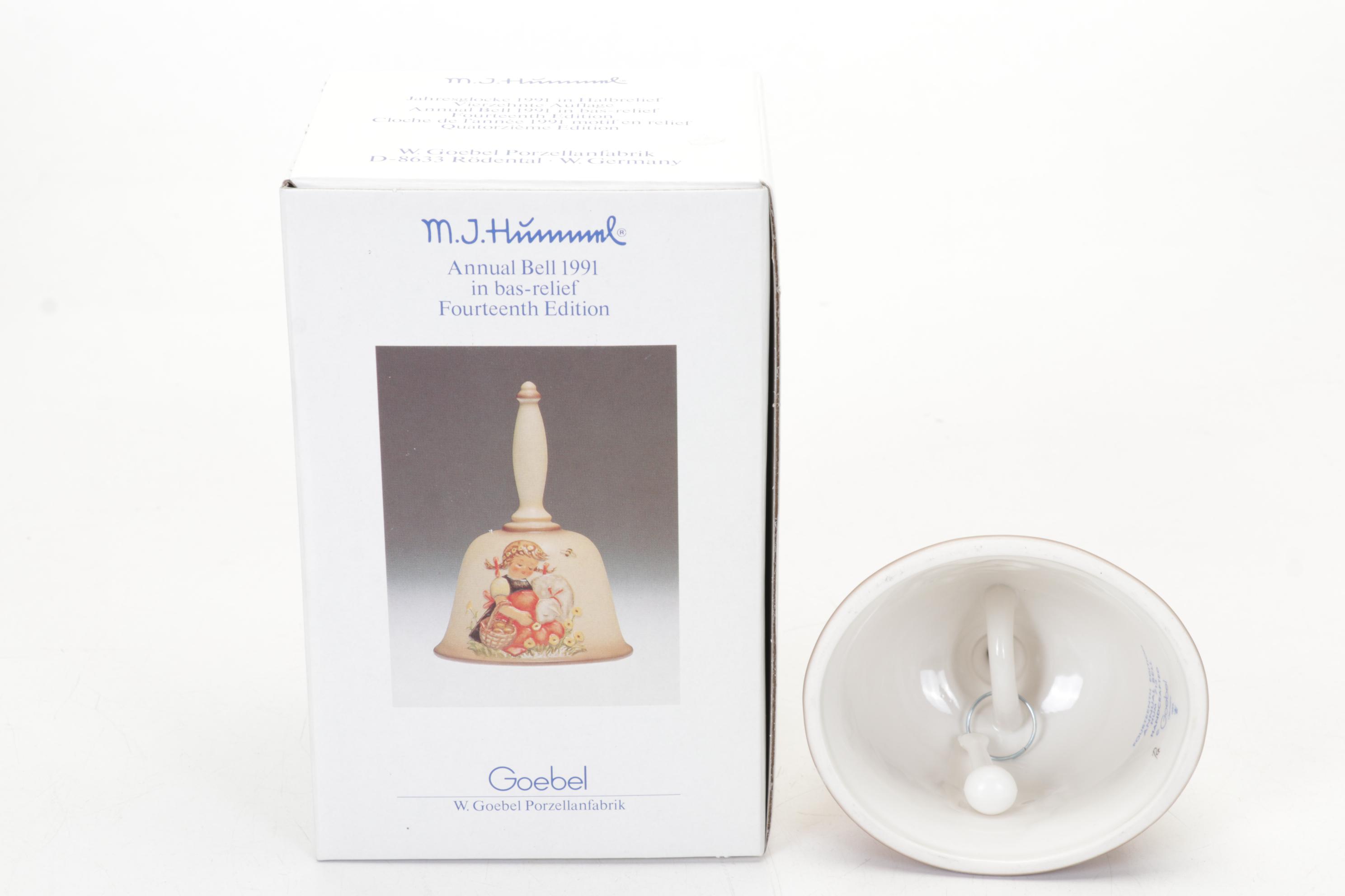 Hummel Porcelain Collector Plates and Bells, 1972-1991