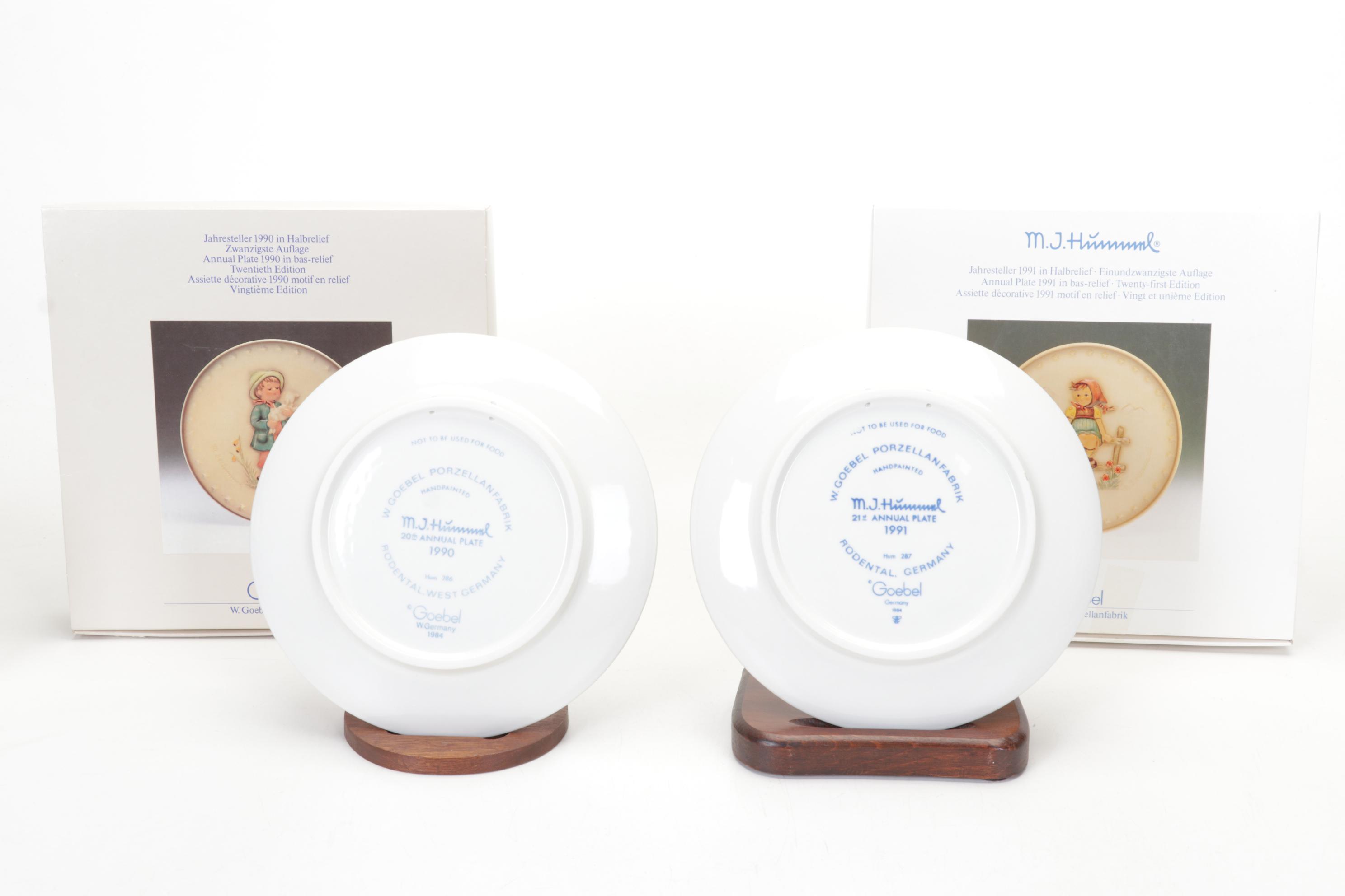 Hummel Porcelain Collector Plates and Bells, 1972-1991