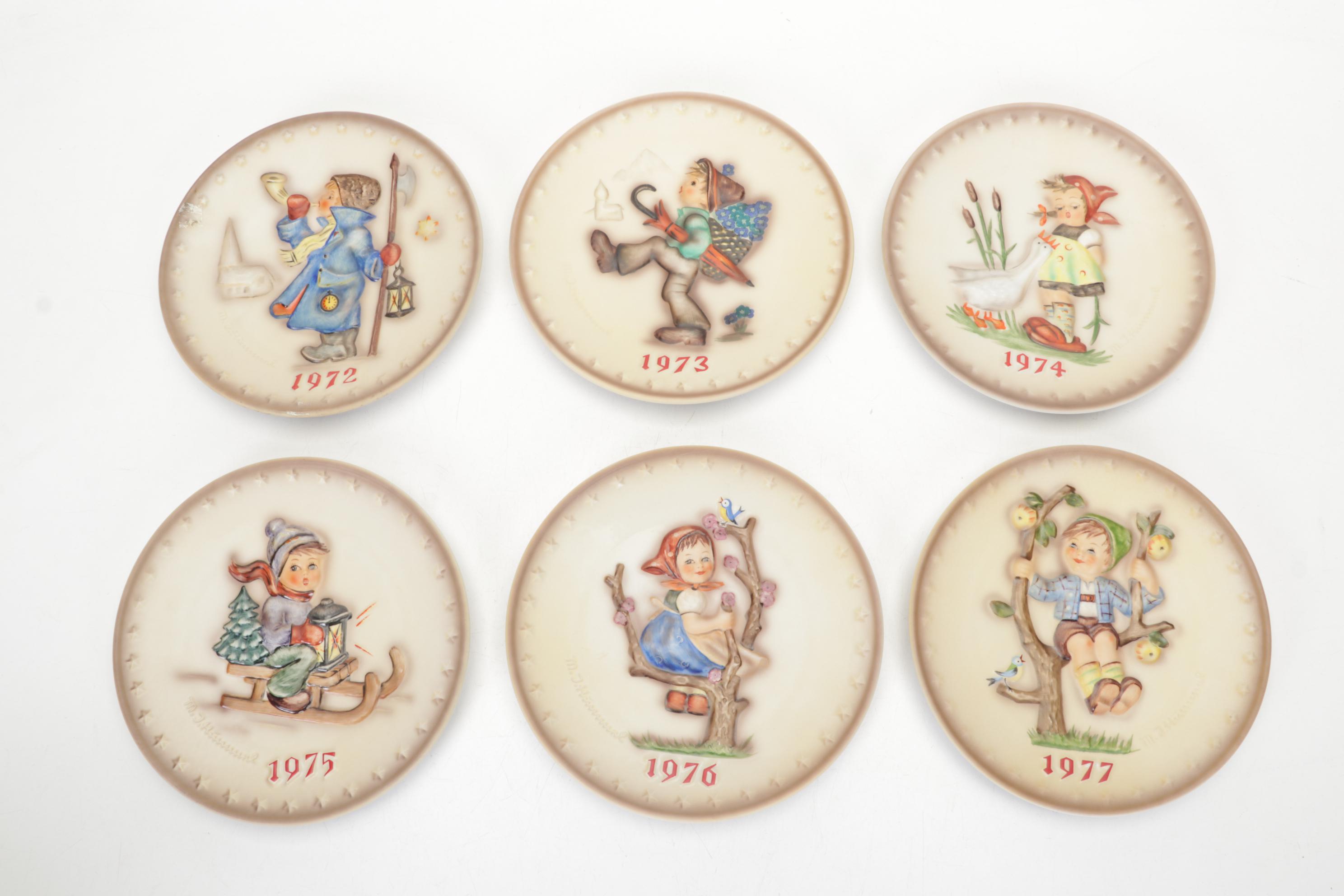 Hummel Porcelain Collector Plates and Bells, 1972-1991