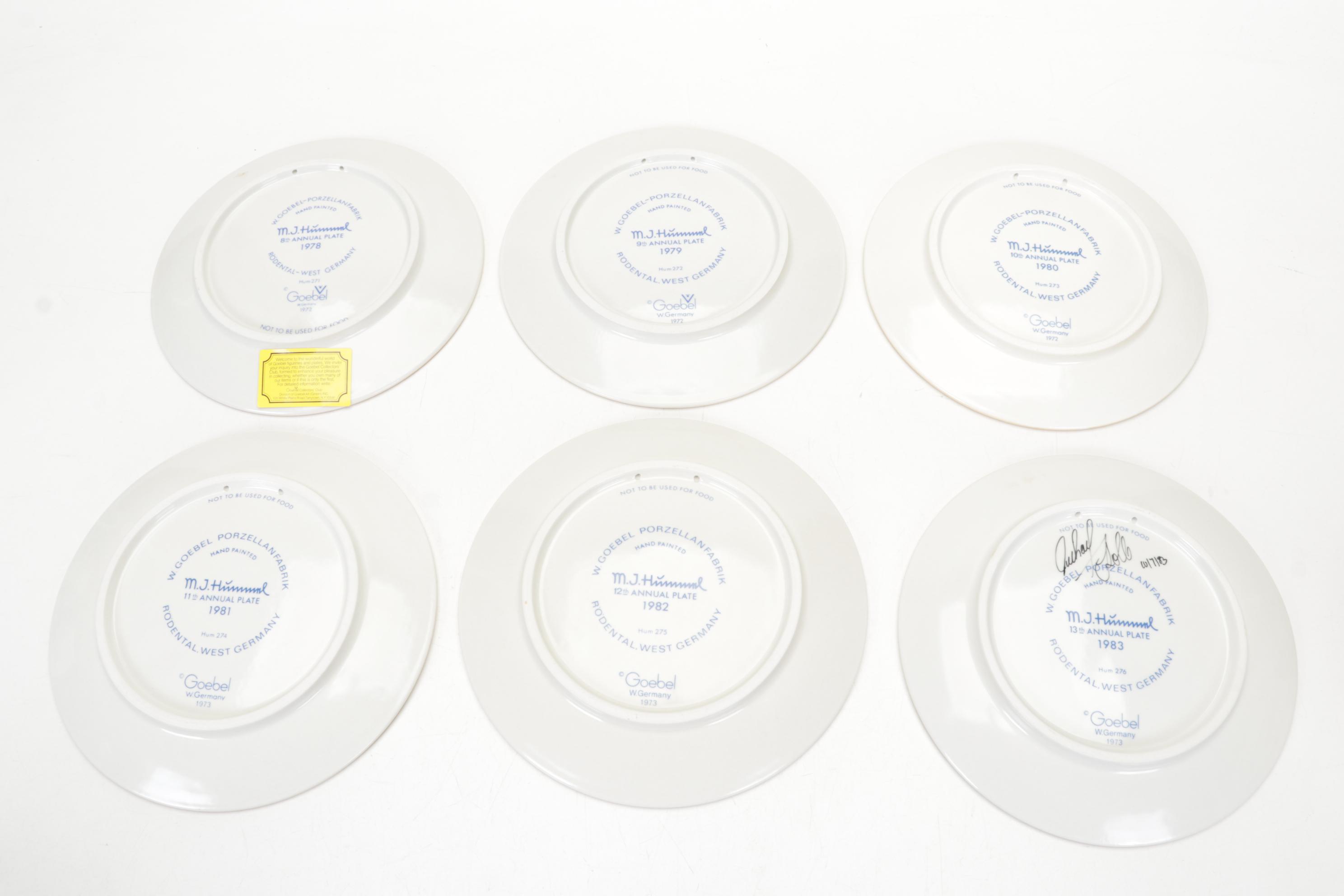 Hummel Porcelain Collector Plates and Bells, 1972-1991