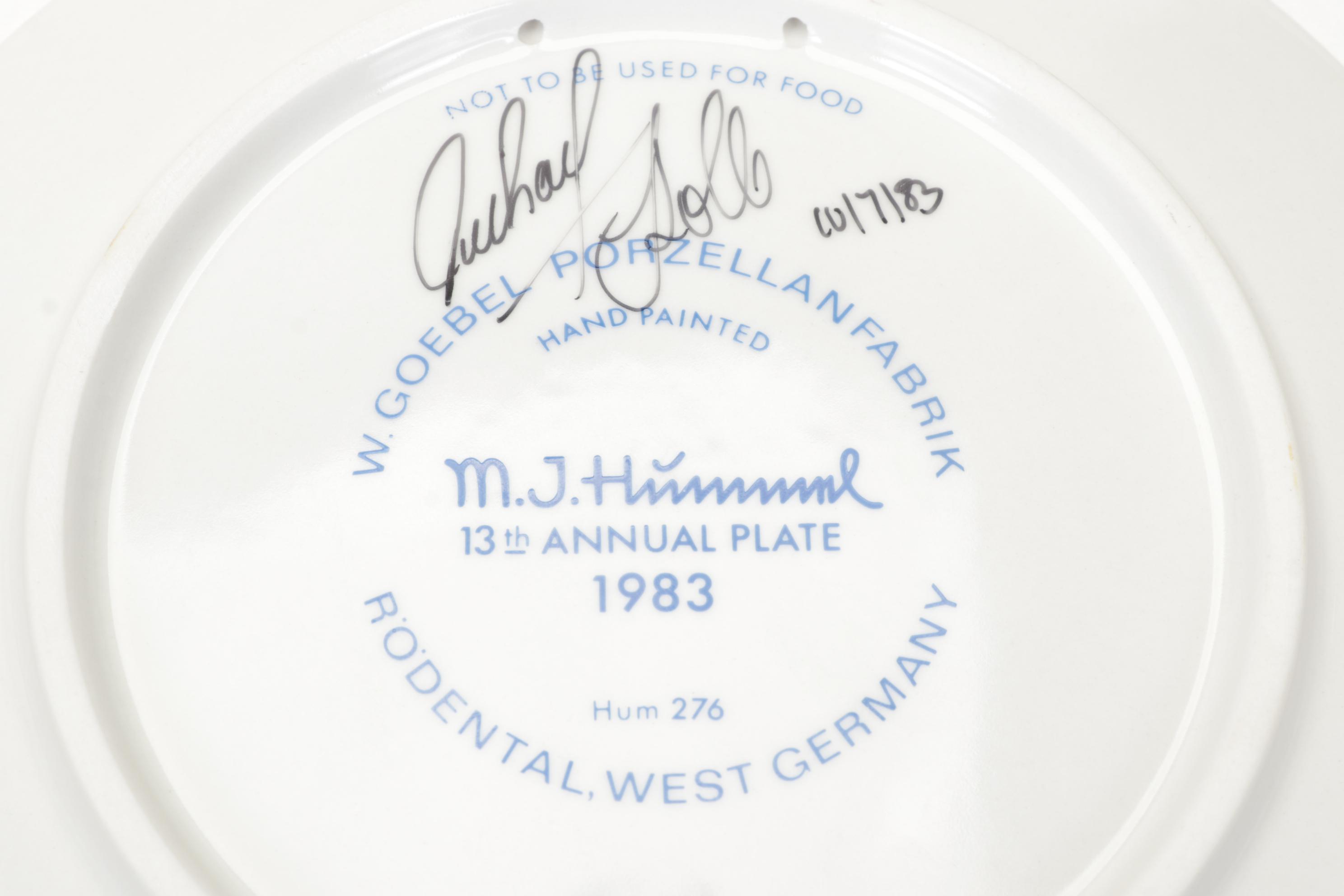 Hummel Porcelain Collector Plates and Bells, 1972-1991