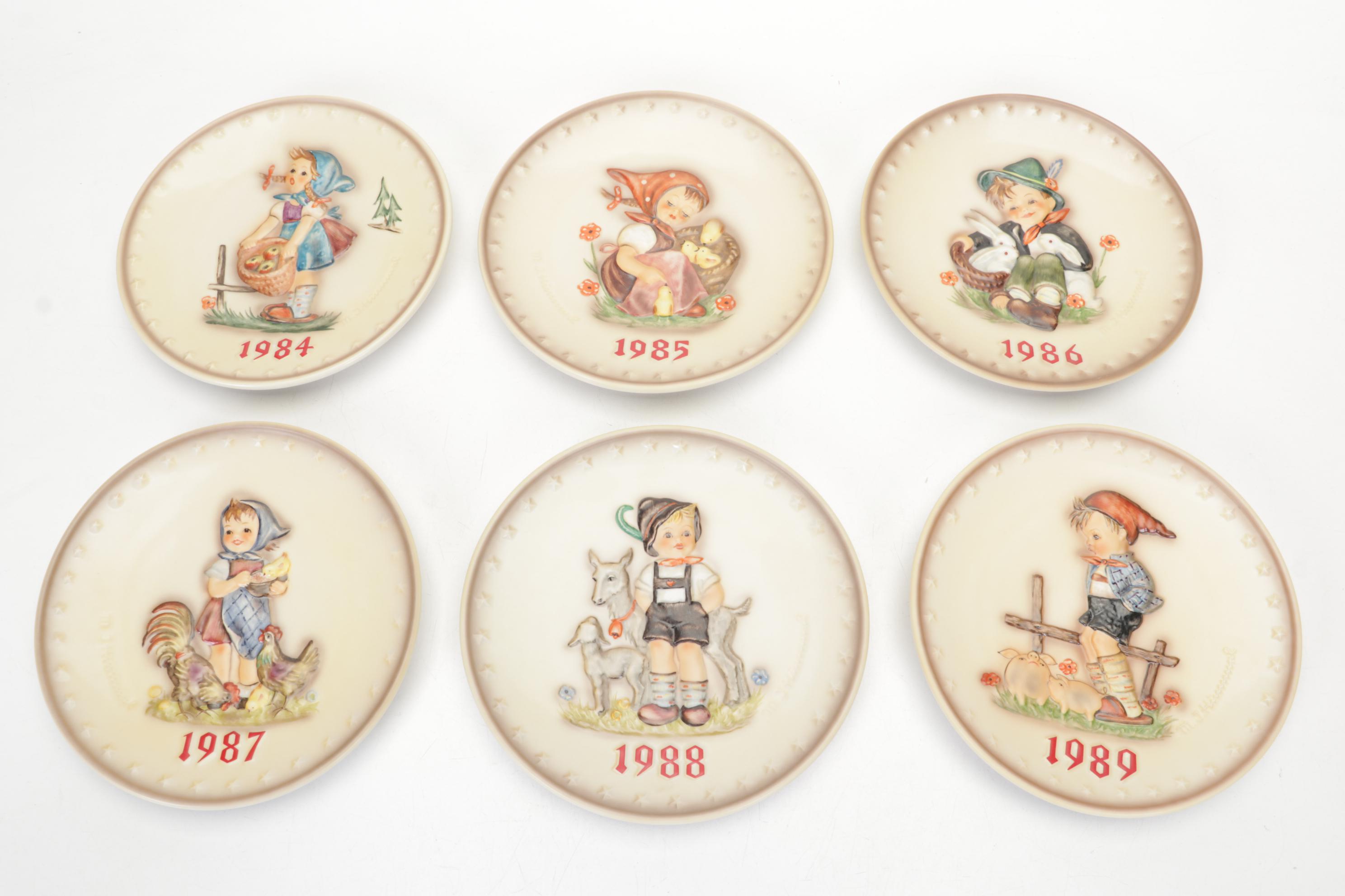 Hummel Porcelain Collector Plates and Bells, 1972-1991