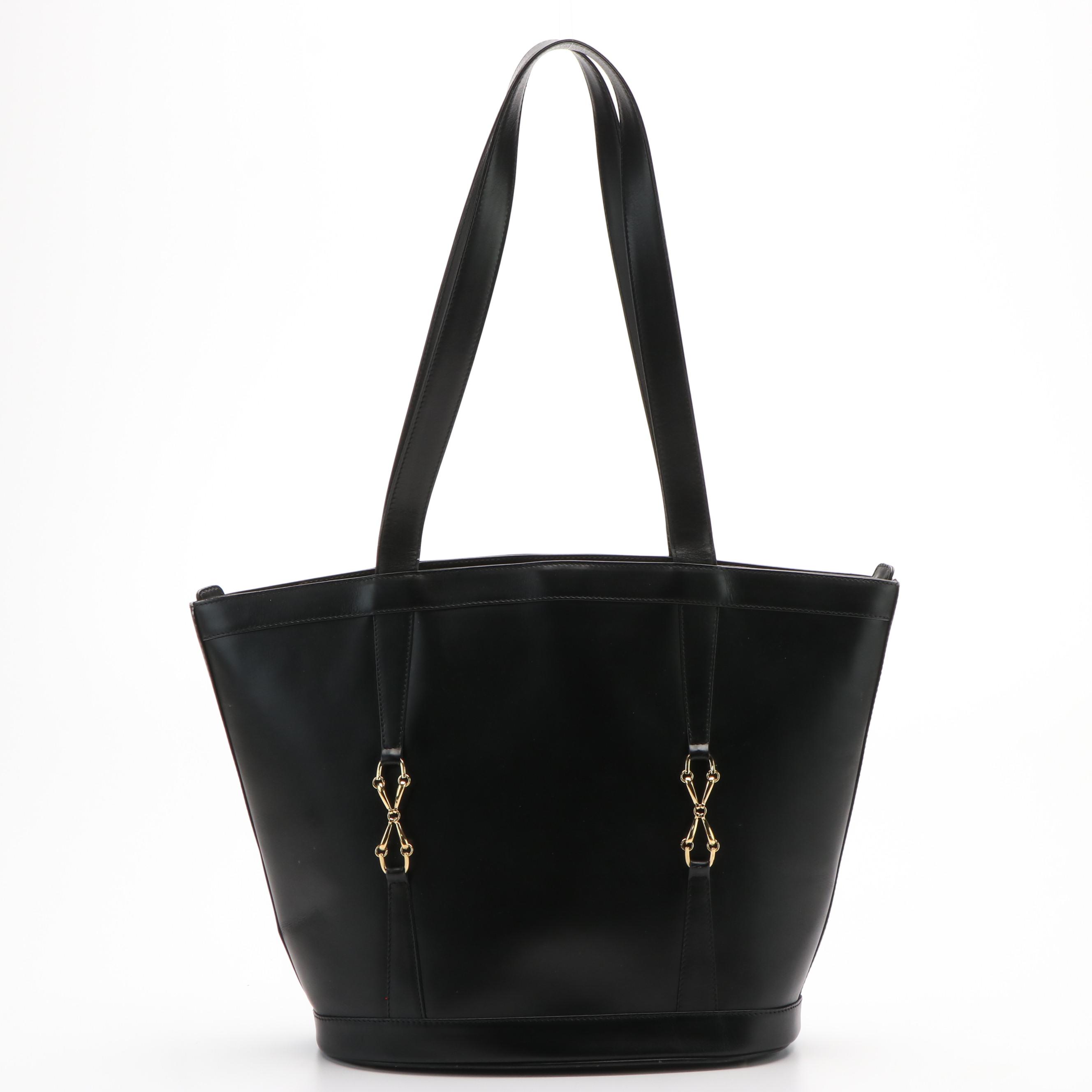 Gucci Black Leather Shoulder Bag