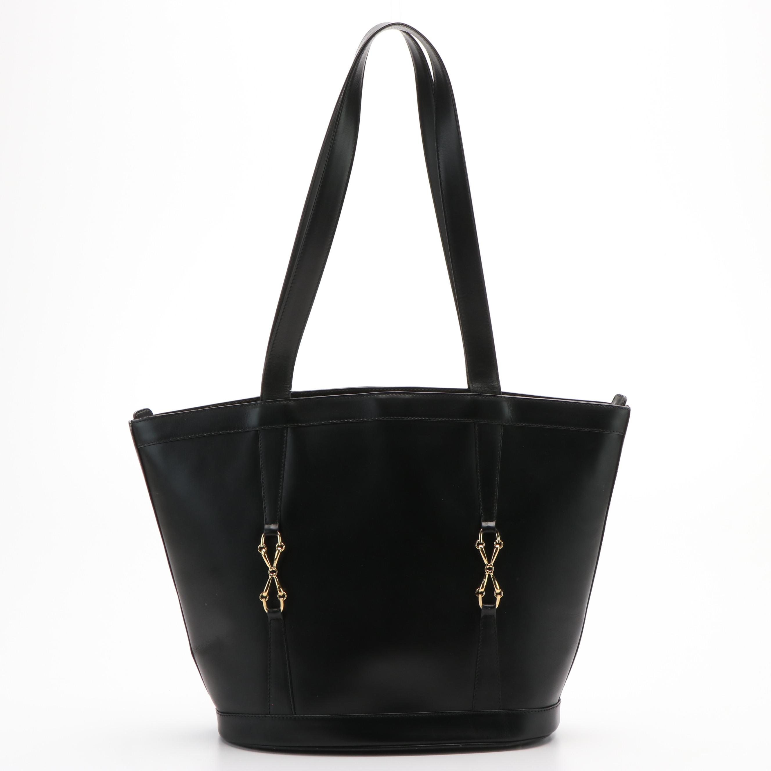 Gucci Black Leather Shoulder Bag