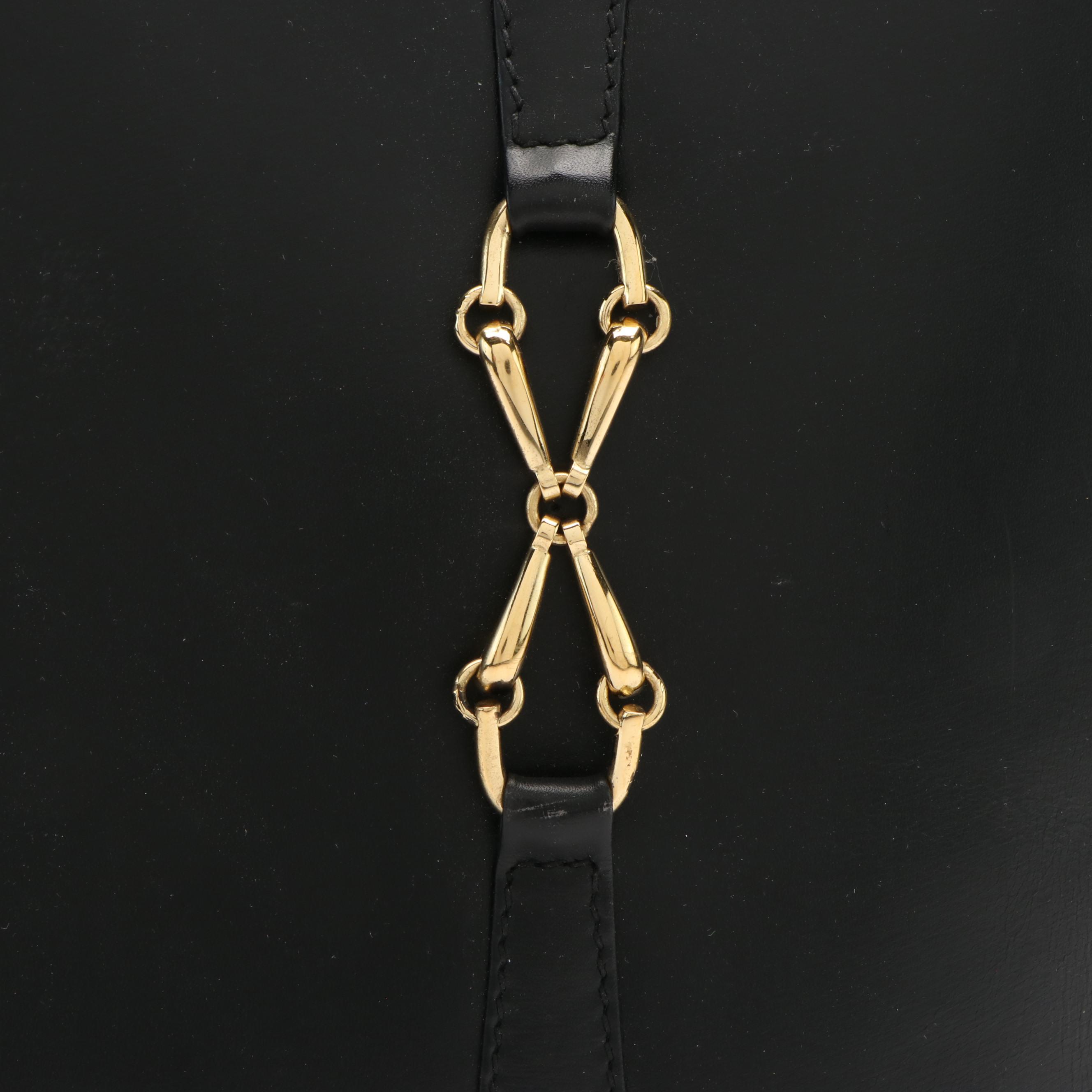 Gucci Black Leather Shoulder Bag