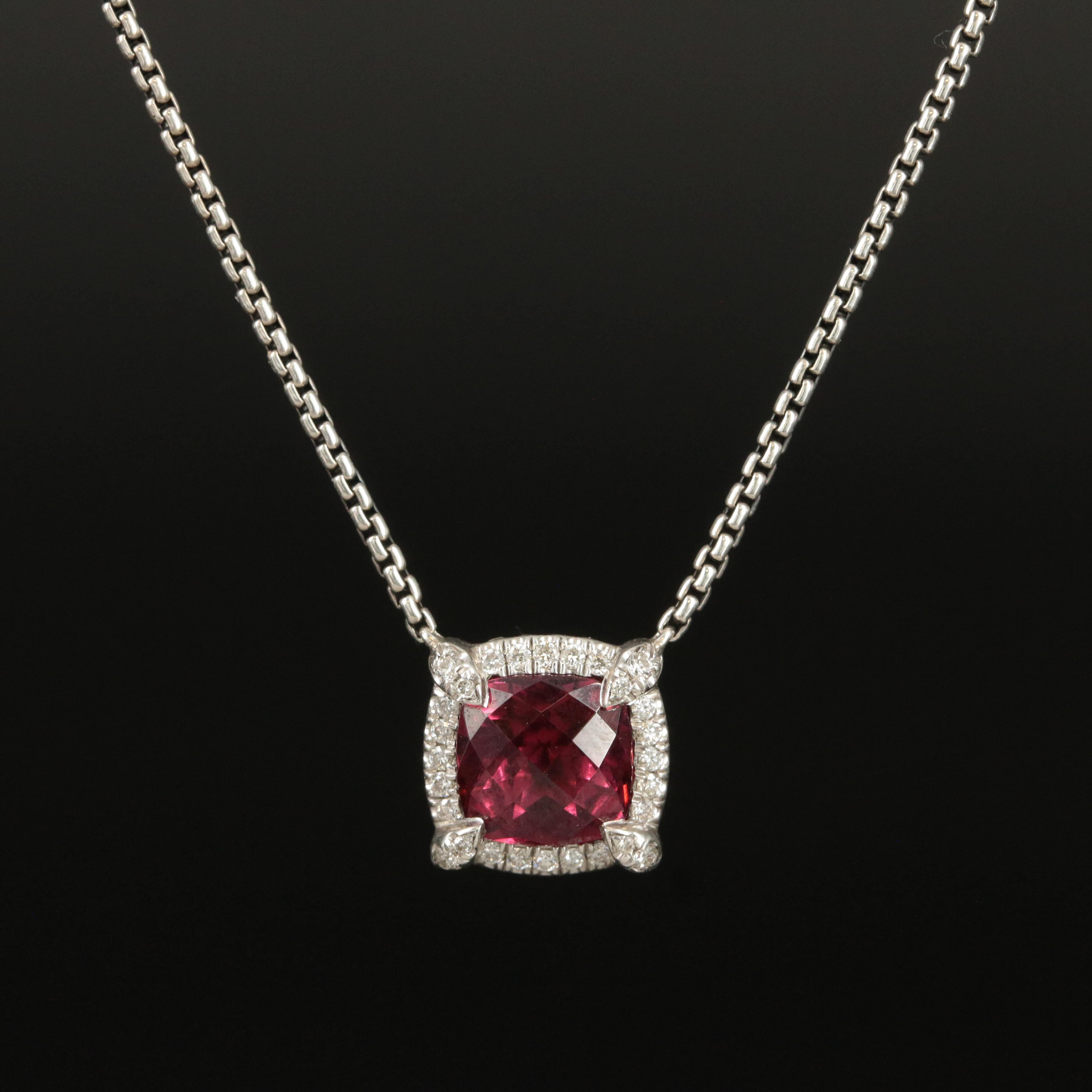 David Yurman "Chatelaine®" Sterling and Diamond Necklace EBTH