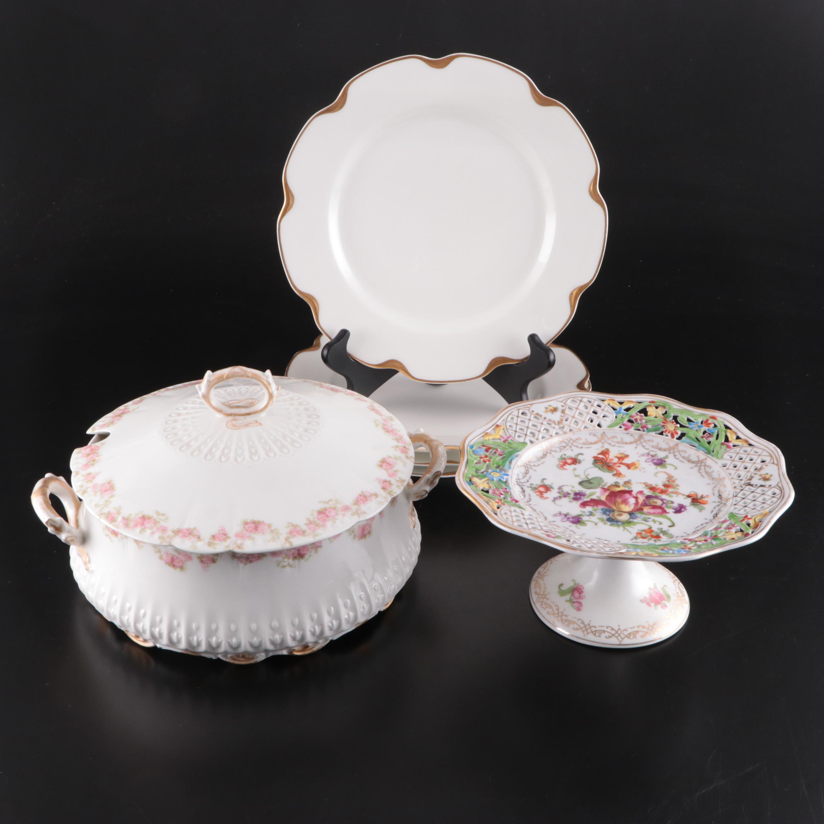 Haviland "Silver Anniversary" Dinner Plates and More