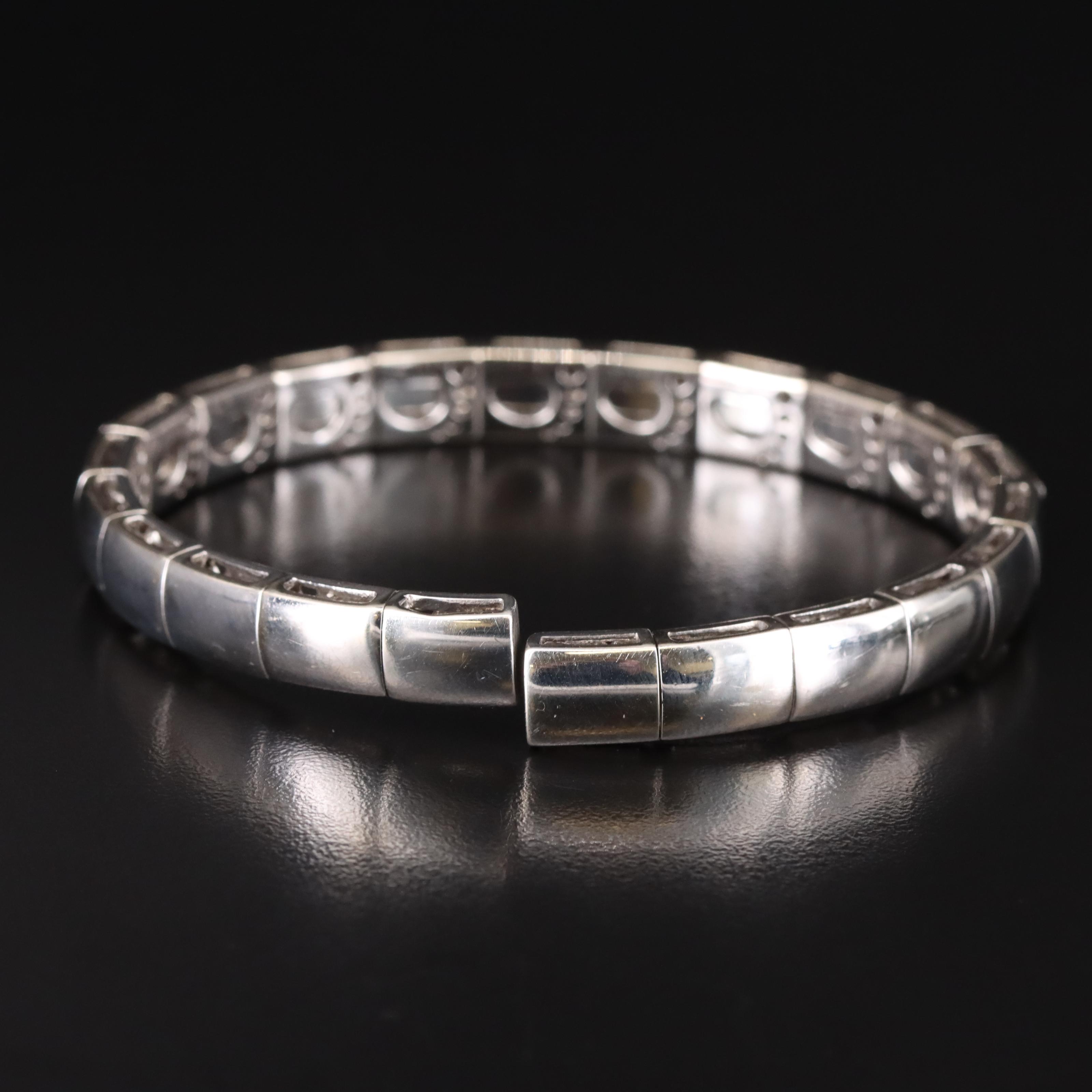 Sonia B. 14K 3.00 CTW Diamond Flexible Bangle Bracelet