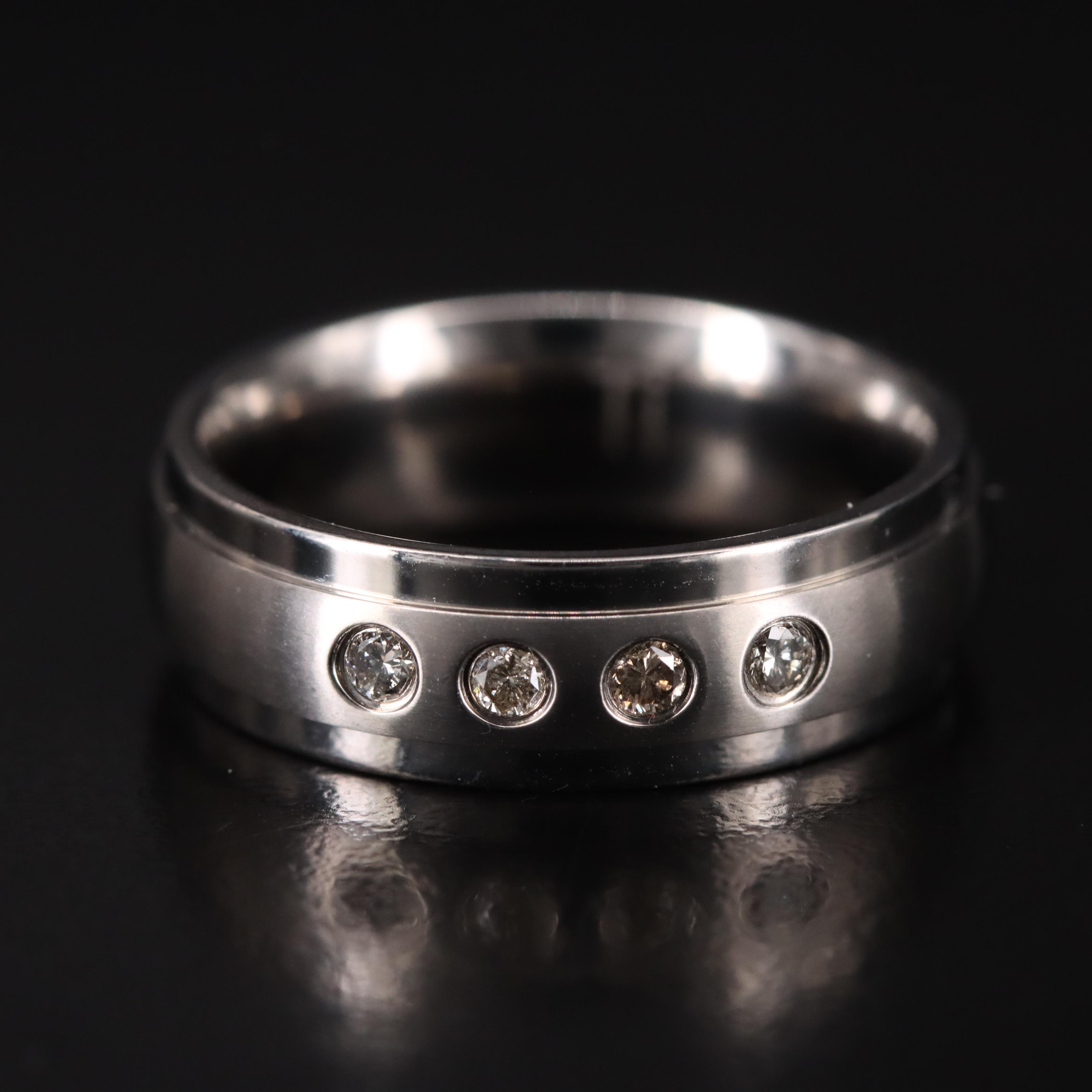 Titanium Diamond Band