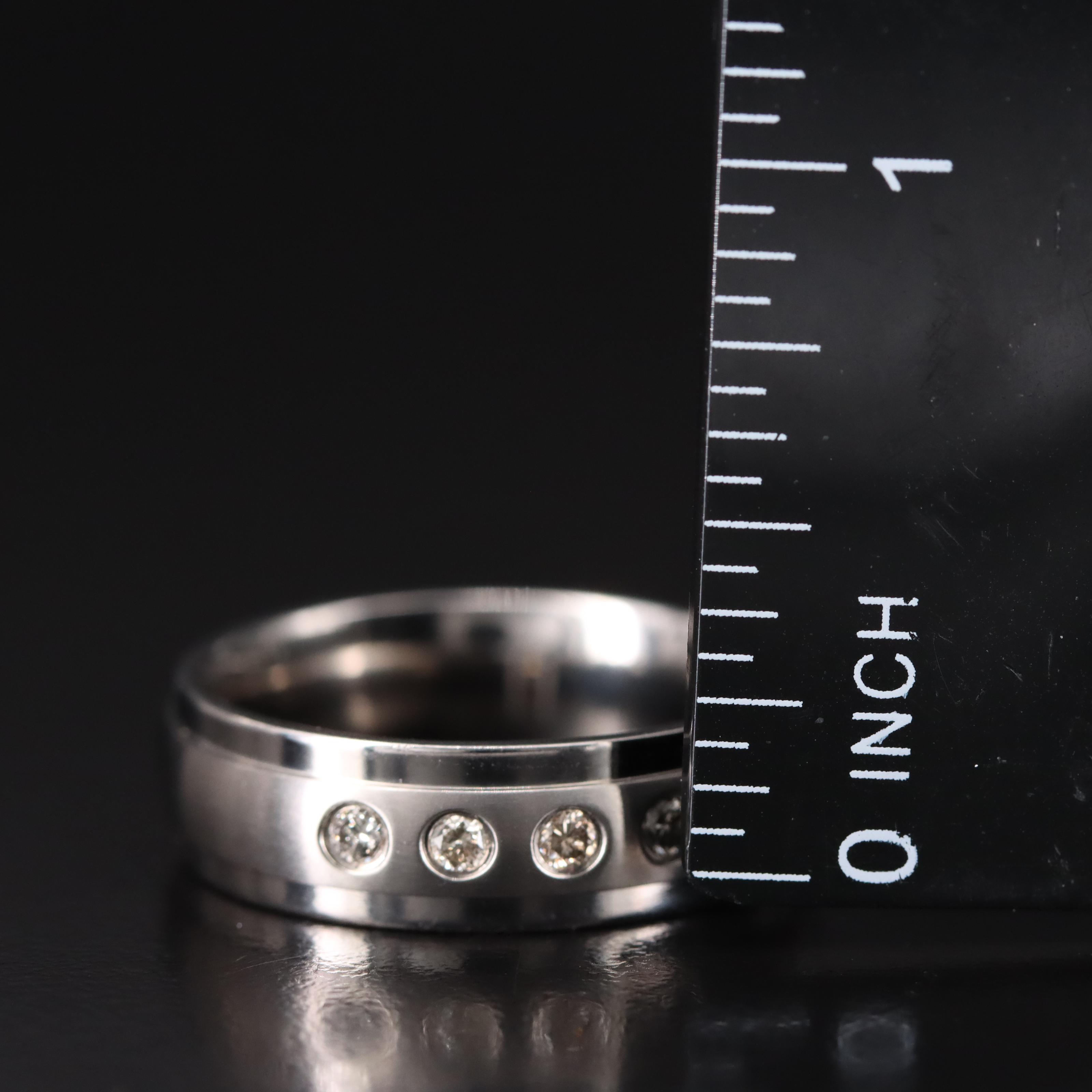 Titanium Diamond Band