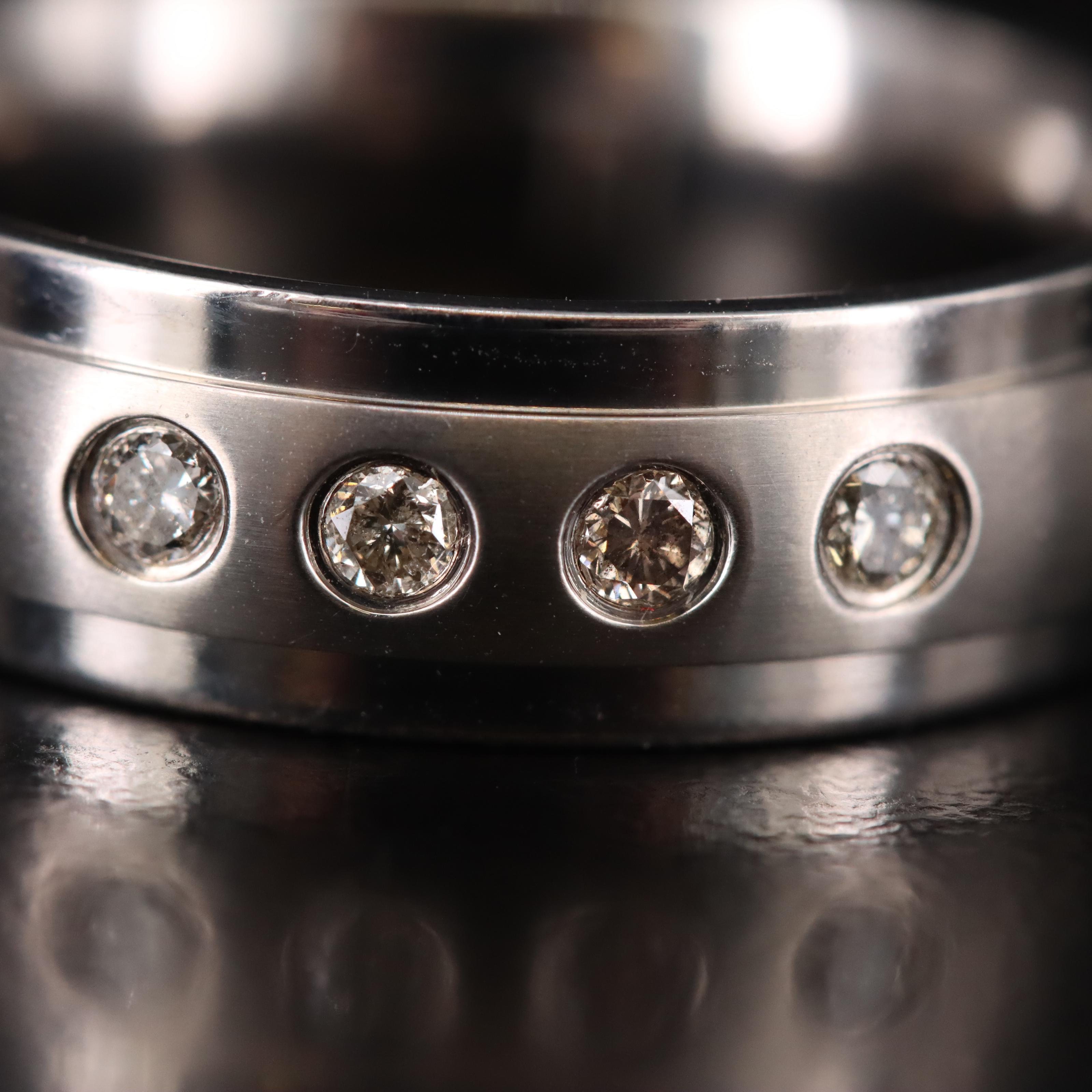 Titanium Diamond Band