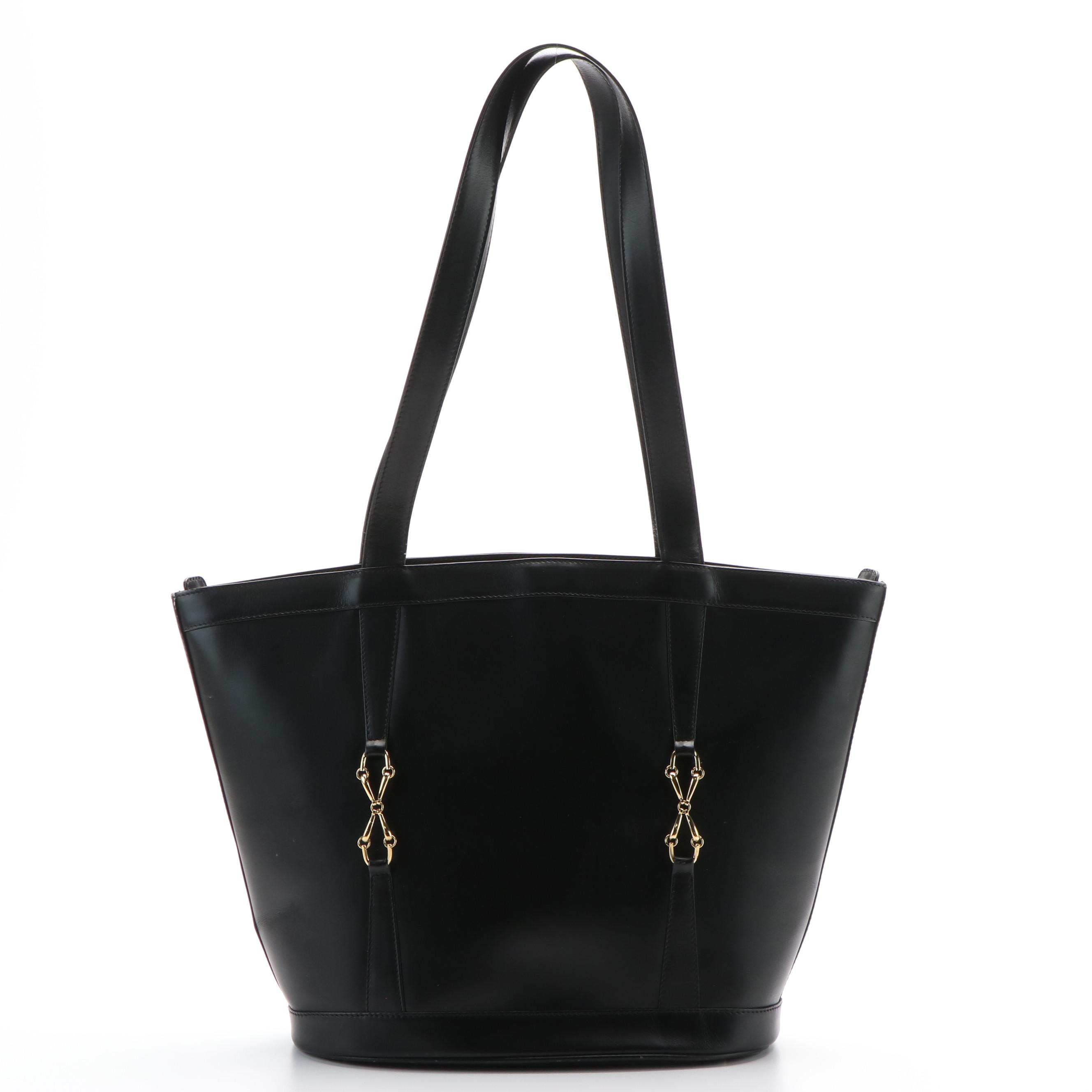 Gucci Black Leather Shoulder Bag