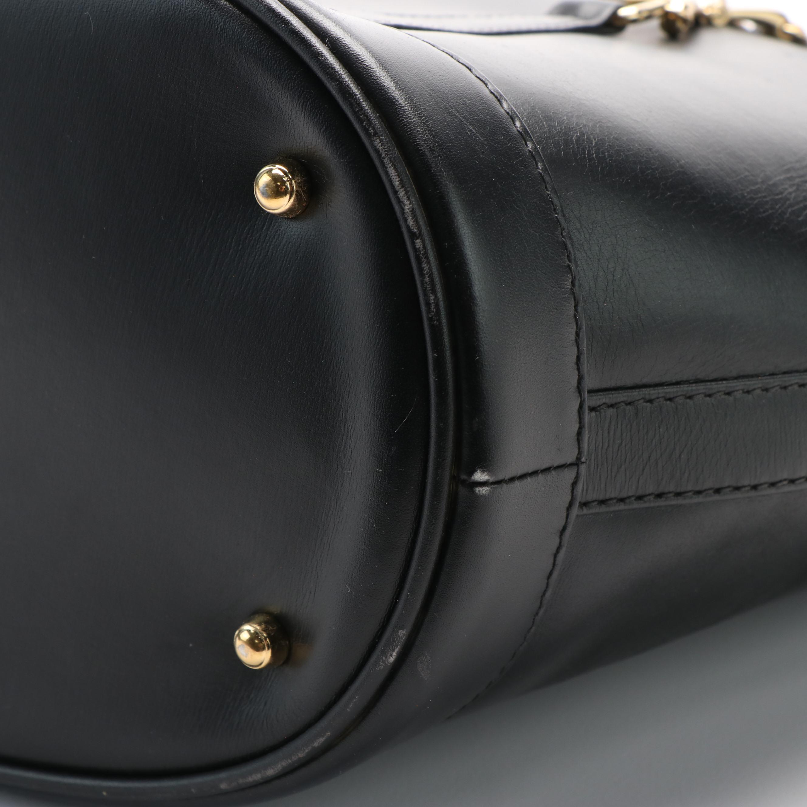 Gucci Black Leather Shoulder Bag