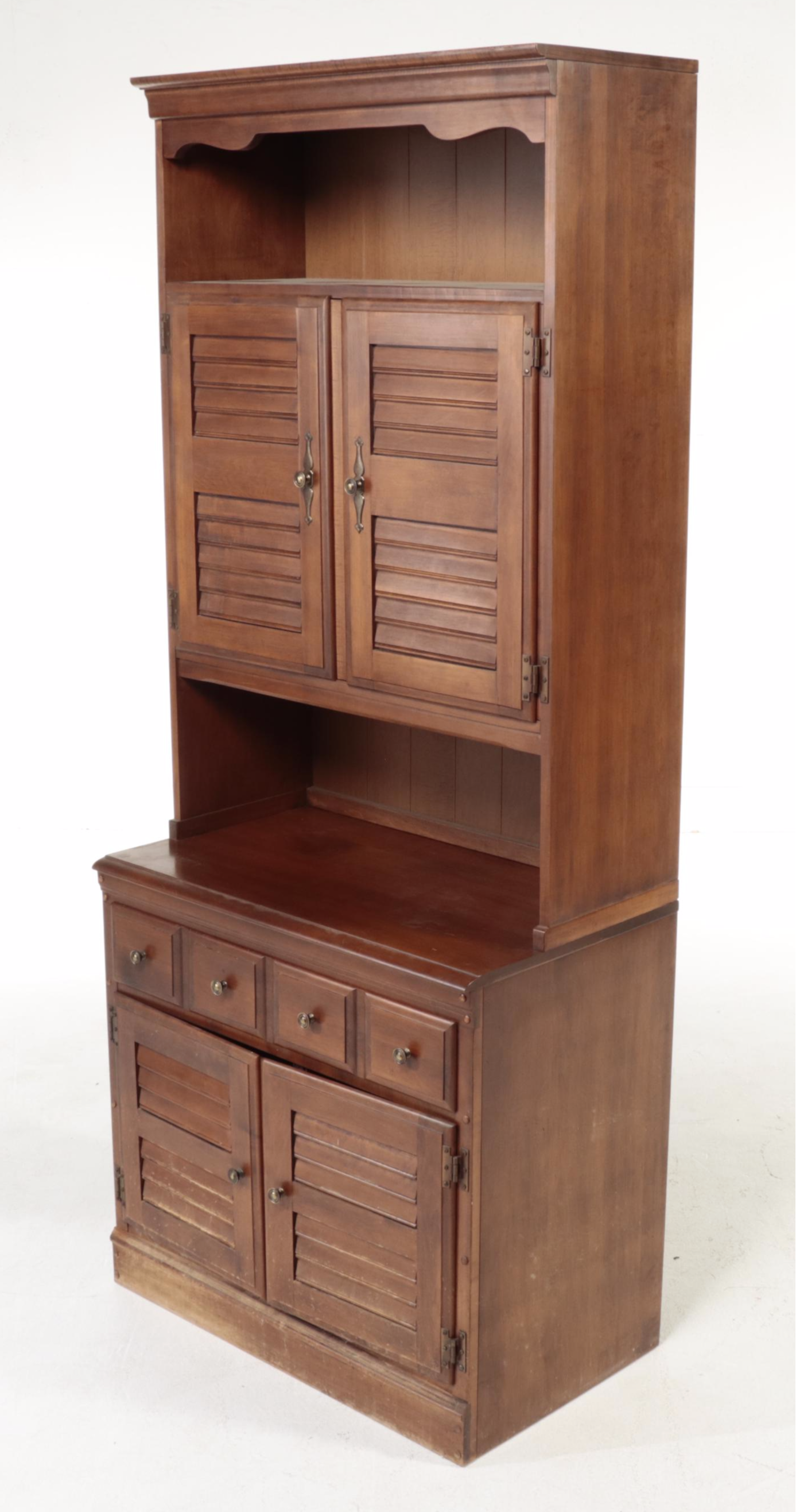 Heywood-Wakefield Colonial Style Maple and Laminate Top Cabinet with ...