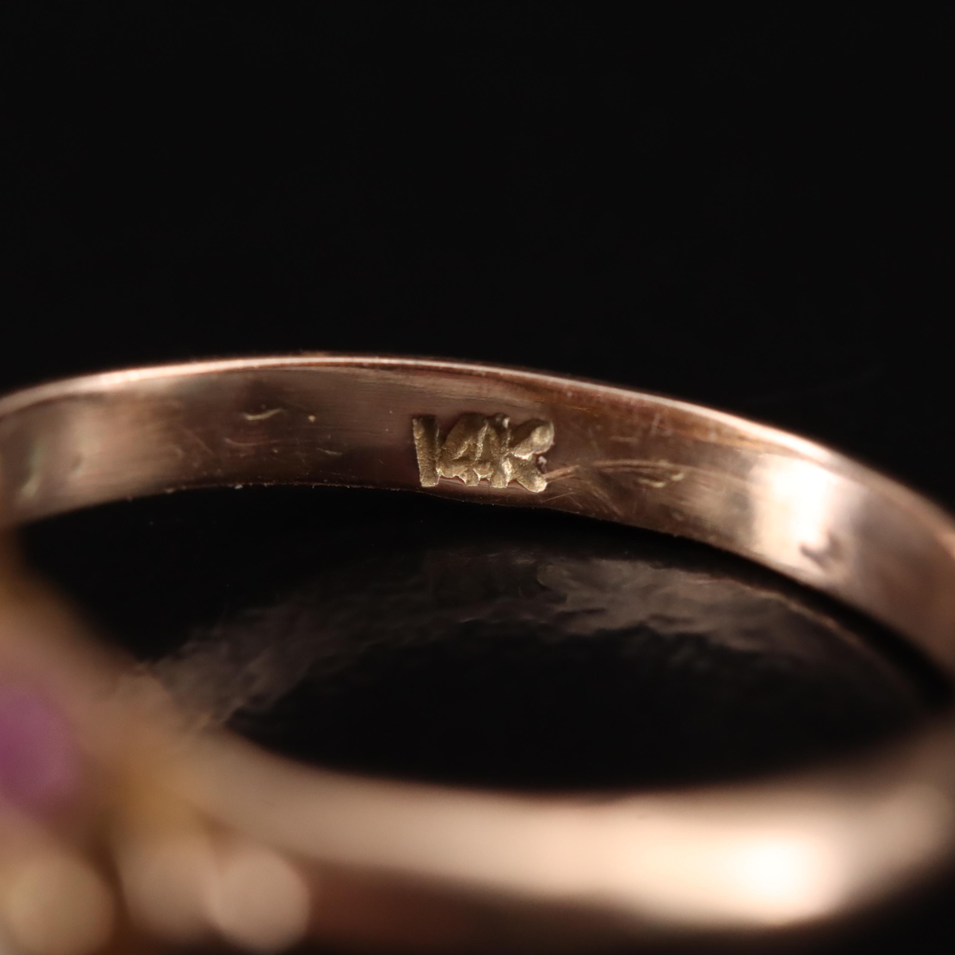 10K Pearl and Sapphire Ring