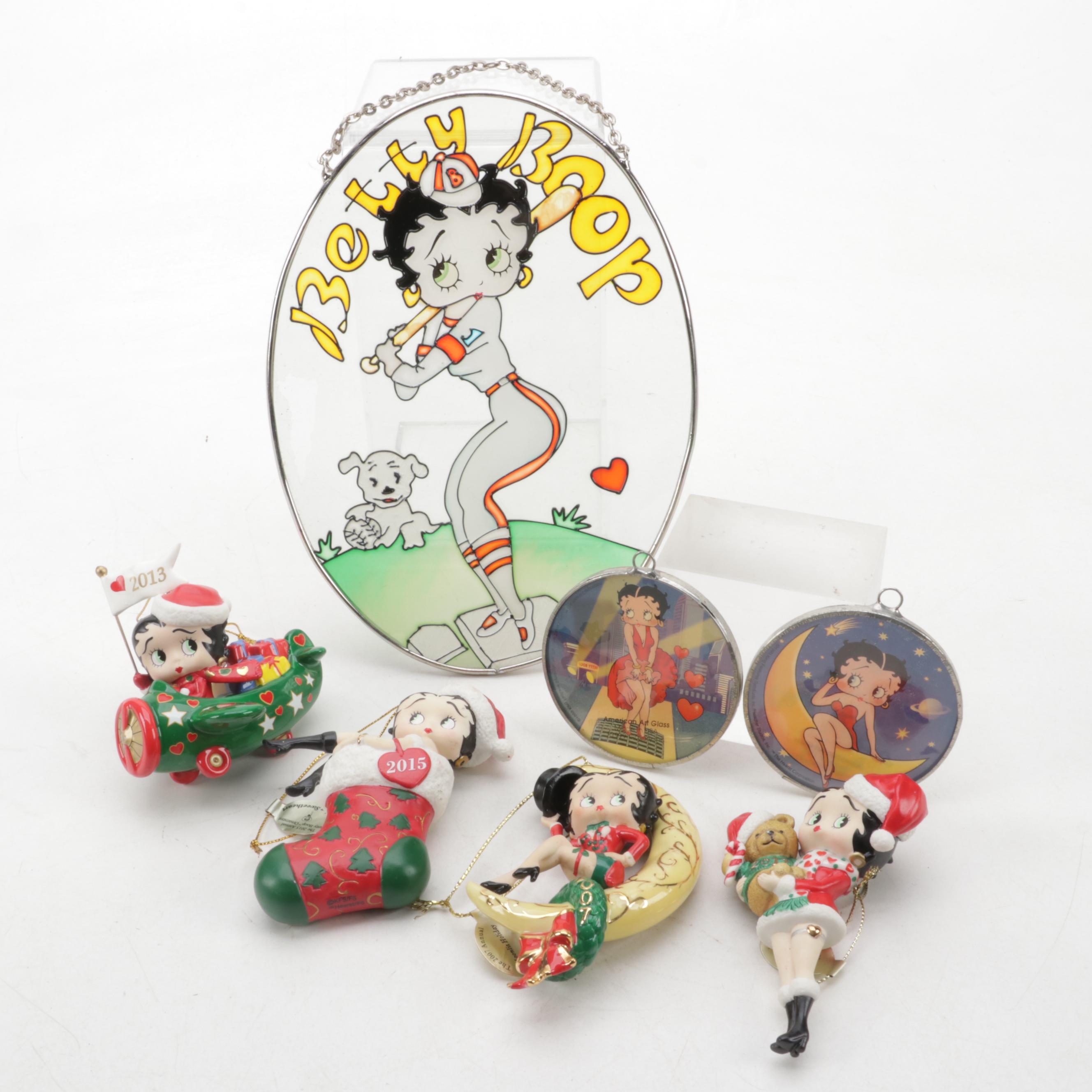 American Art Glass "Betty Boop" Sun Catchers and Other Ornaments