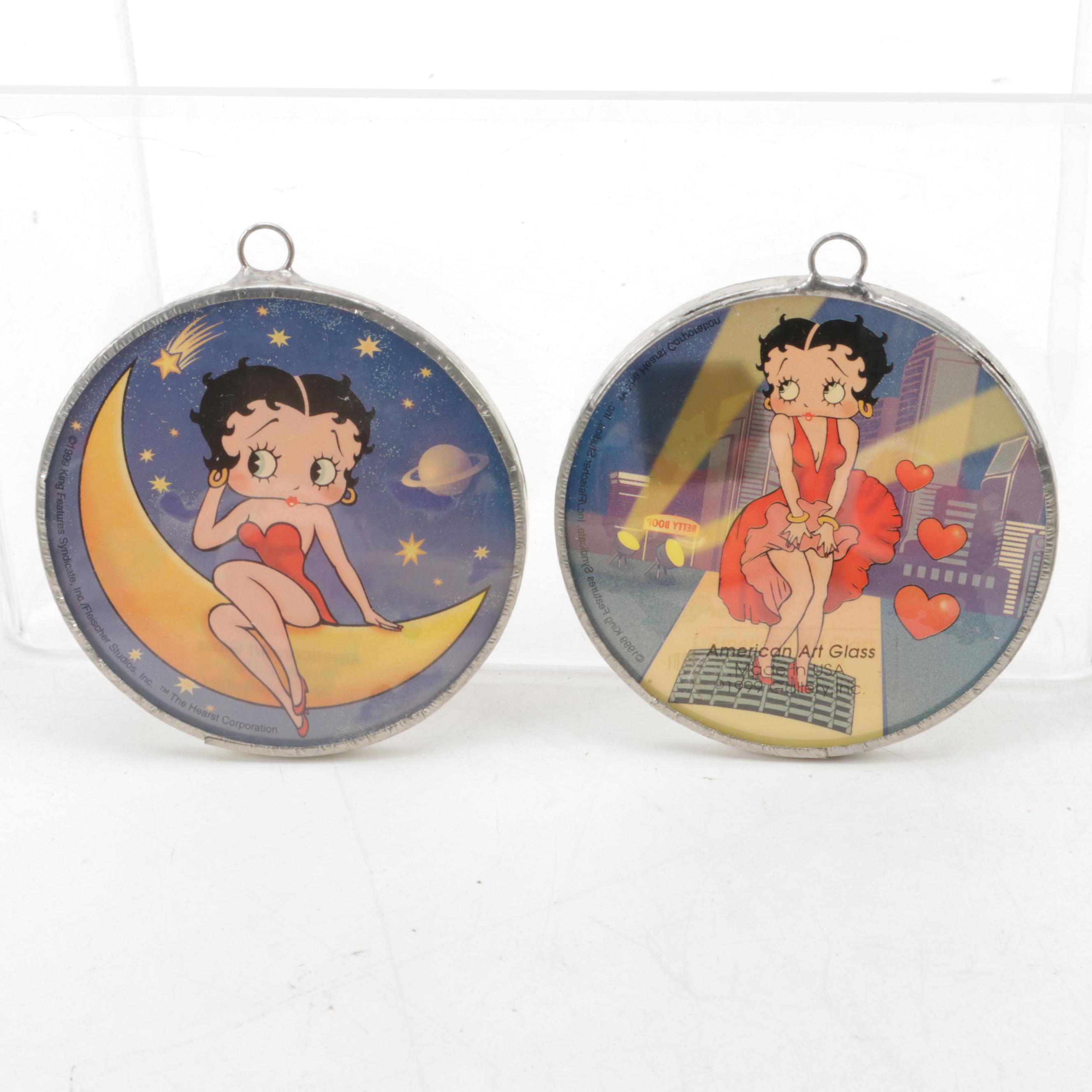 American Art Glass "Betty Boop" Sun Catchers and Other Ornaments