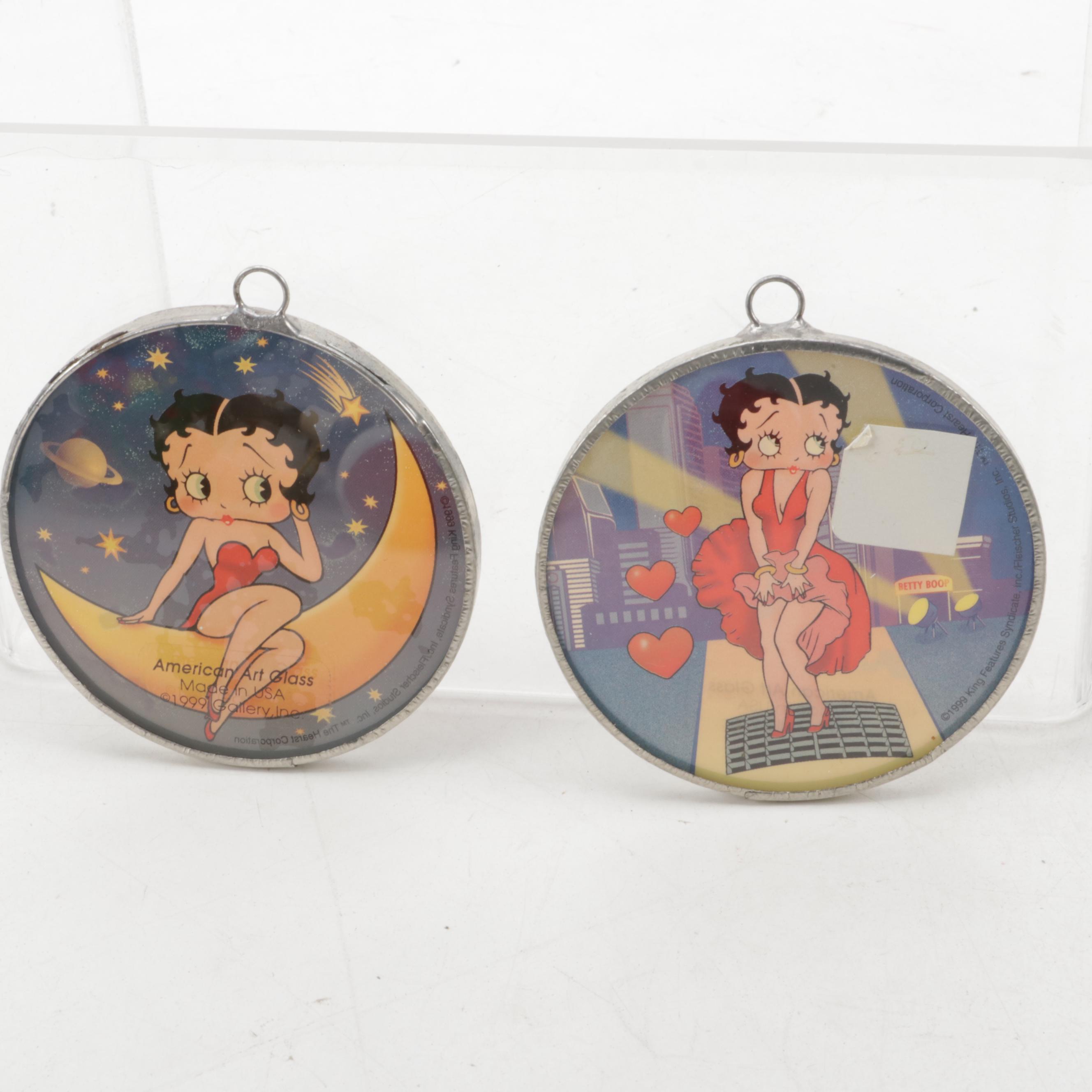 American Art Glass "Betty Boop" Sun Catchers and Other Ornaments