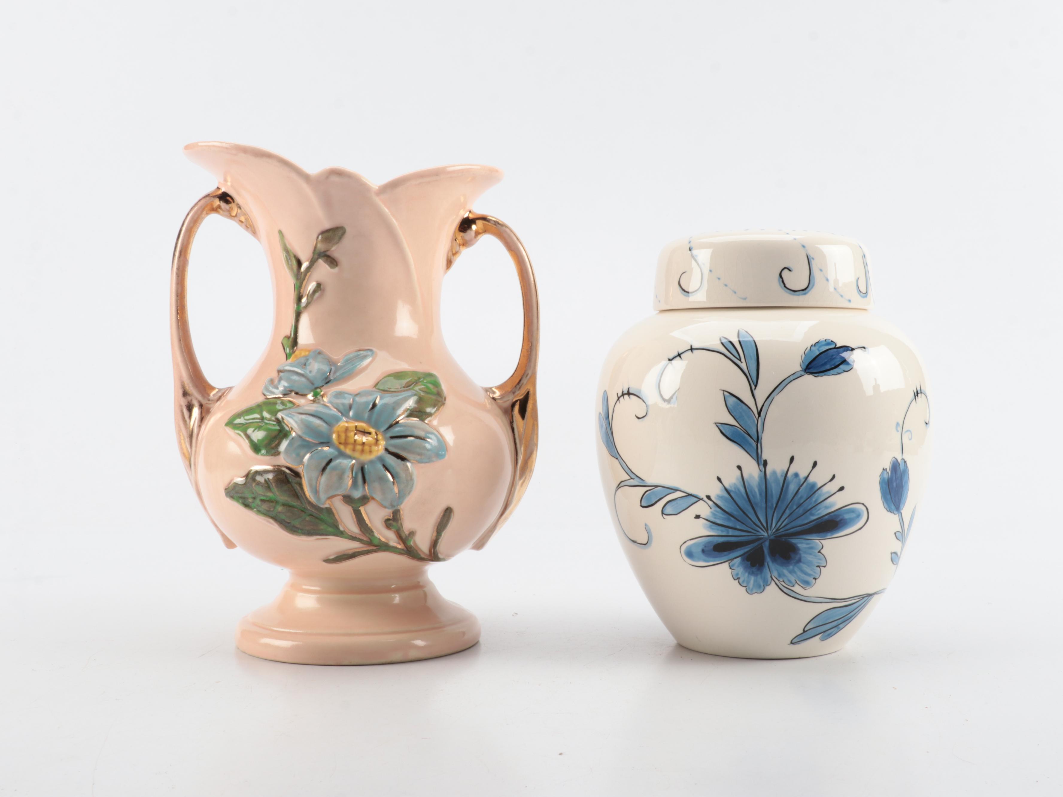 Abingdon Pottery Matte Glaze Vase and More, 20th Century