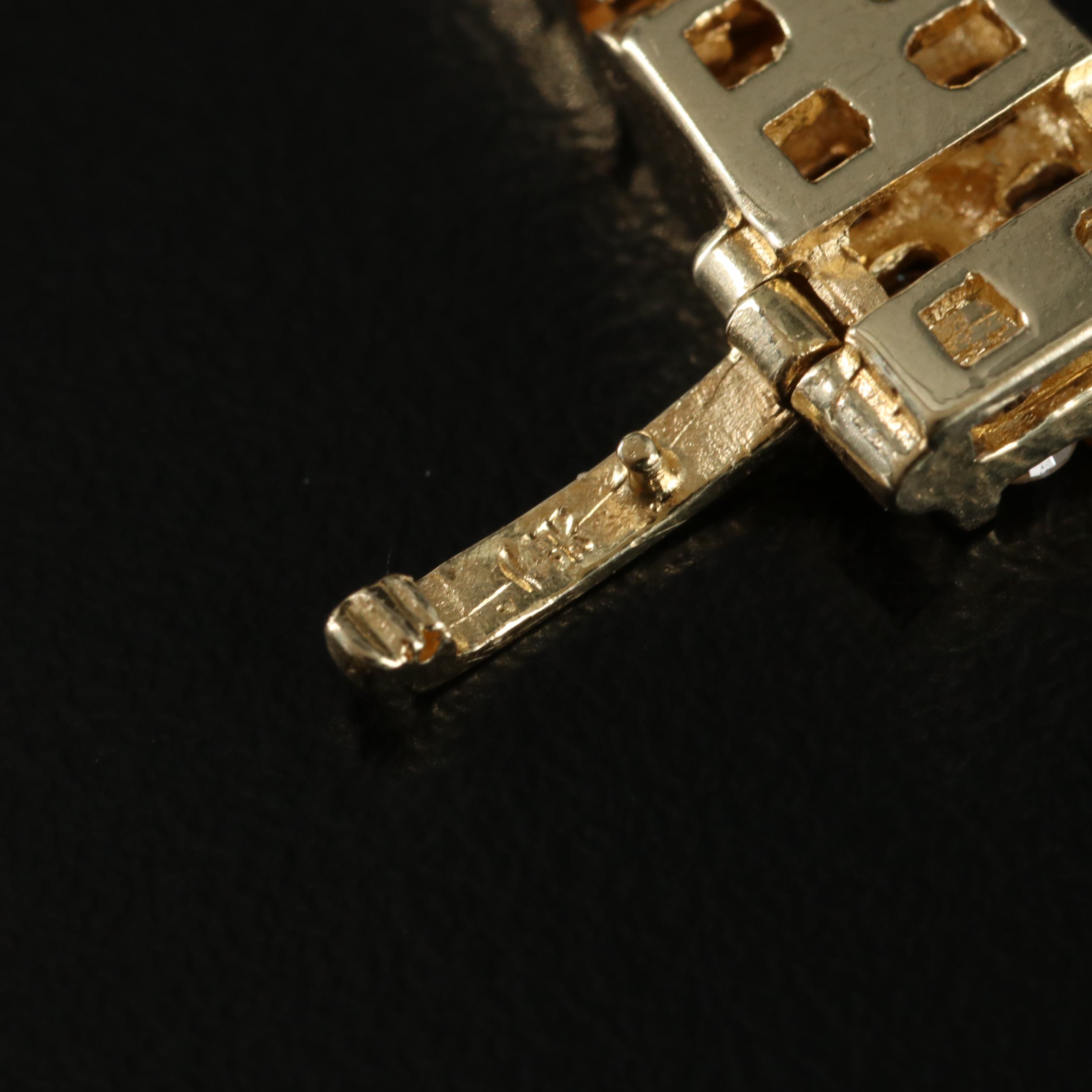 14K 7.03 CTW Diamond Tennis Bracelet