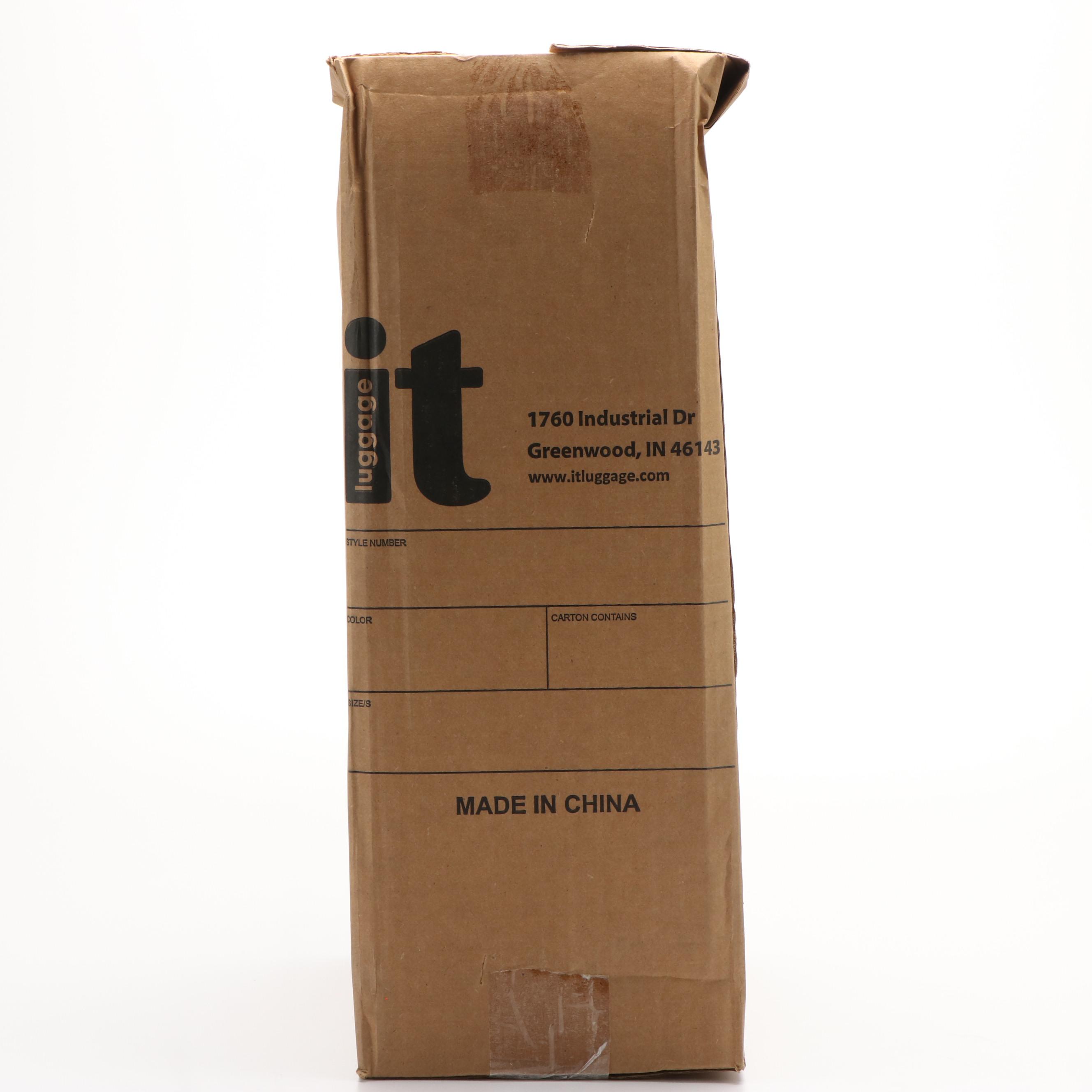 Black Water-Resistant Carry-on Luggage