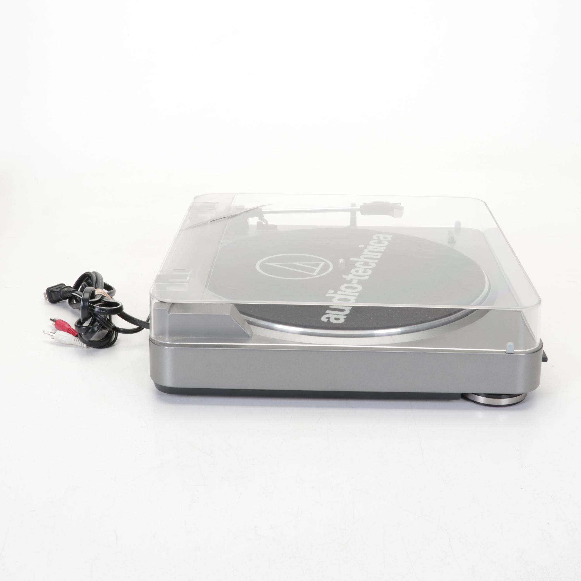 AudioTechnica Record Player With Vizio Soundbar and Two Remotes