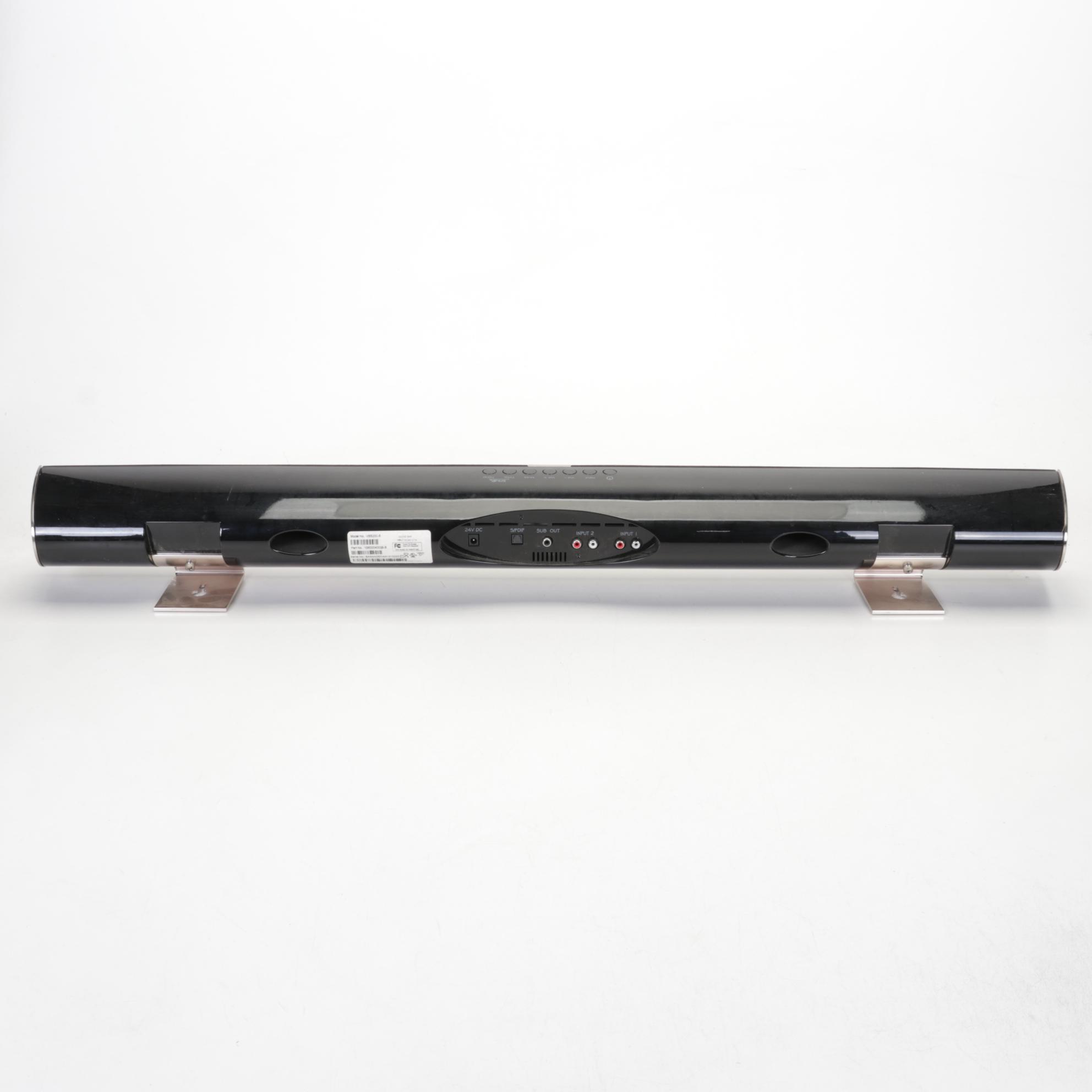 Audio-Technica Record Player With Vizio Soundbar and Two Remotes