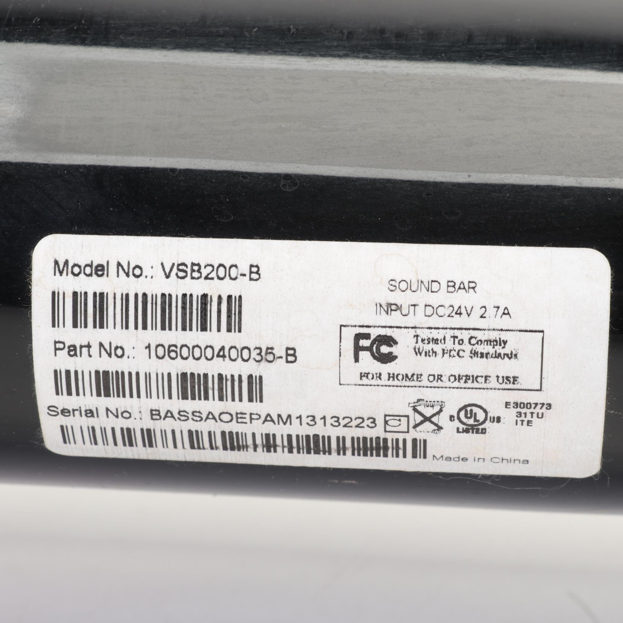 AudioTechnica Record Player With Vizio Soundbar and Two Remotes