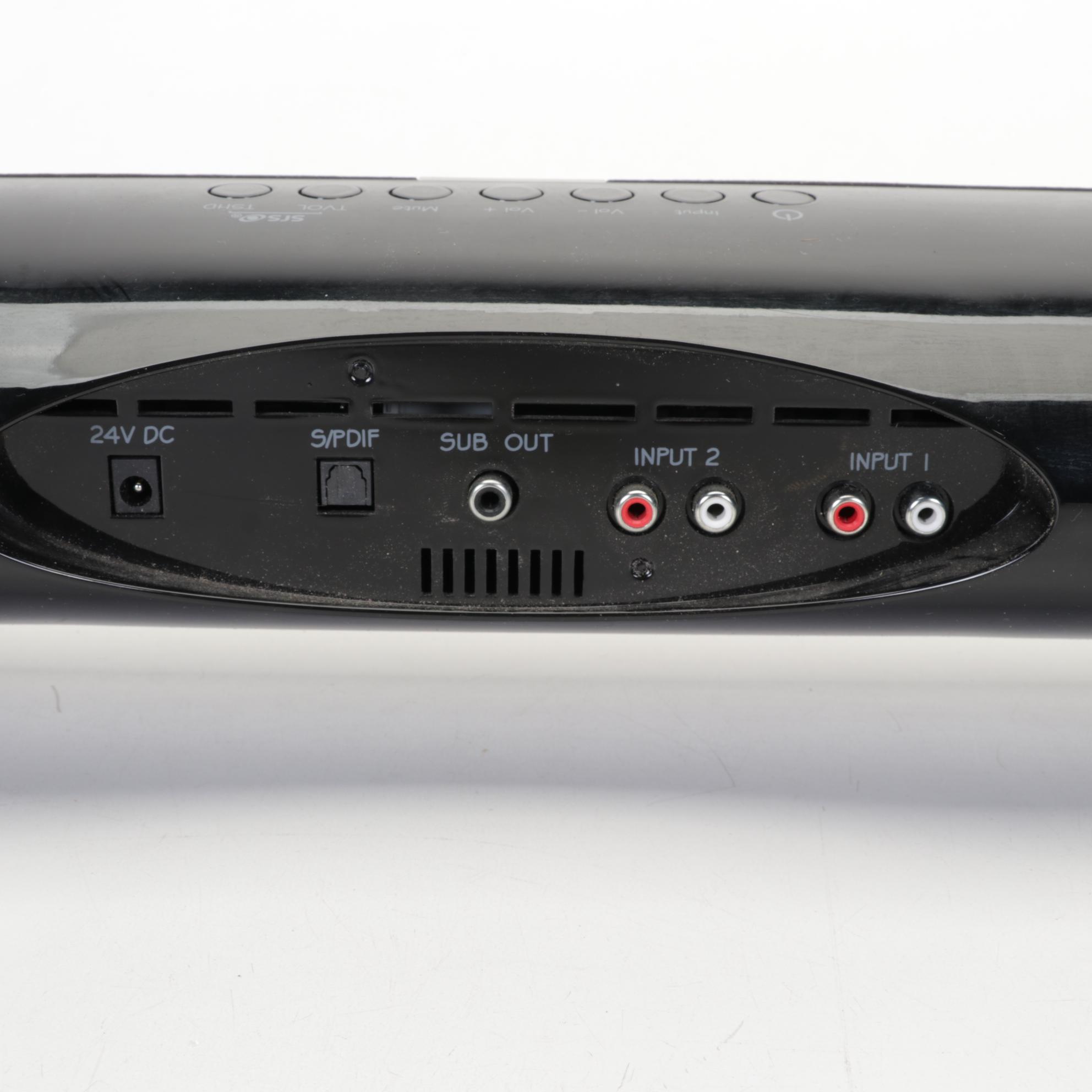 Audio-Technica Record Player With Vizio Soundbar and Two Remotes