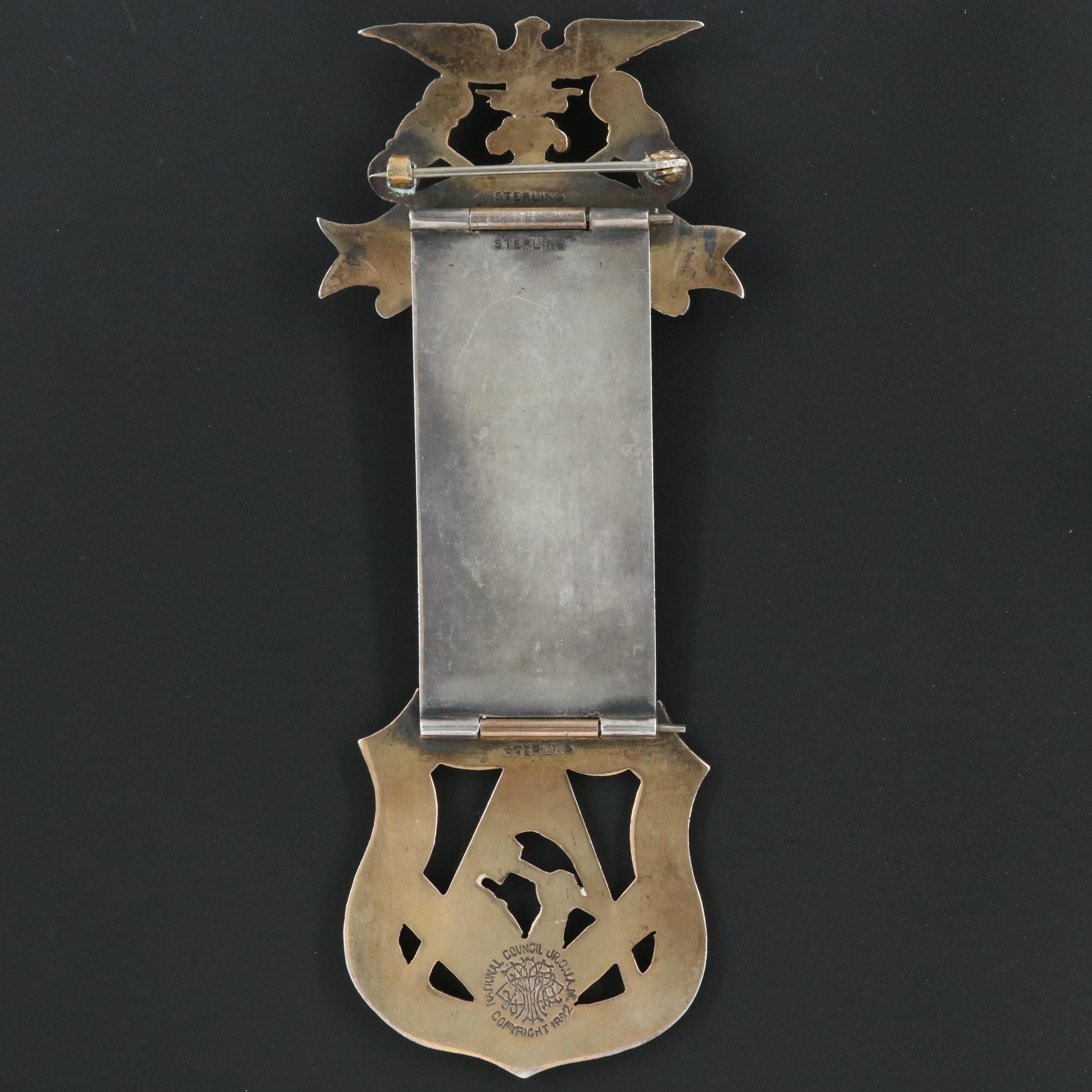 Sterling Vitreous Enamel Maryland State Council Pin