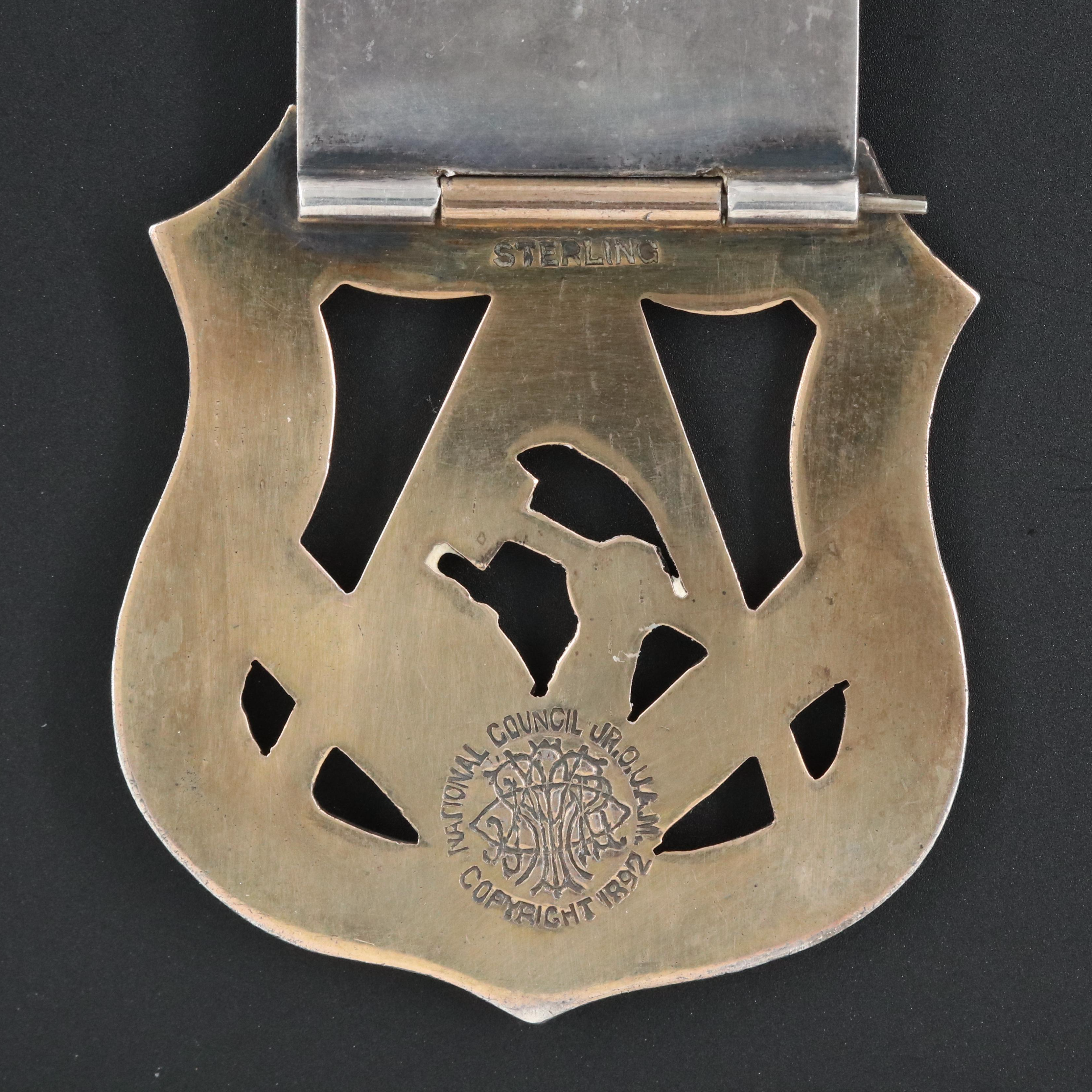 Sterling Vitreous Enamel Maryland State Council Pin