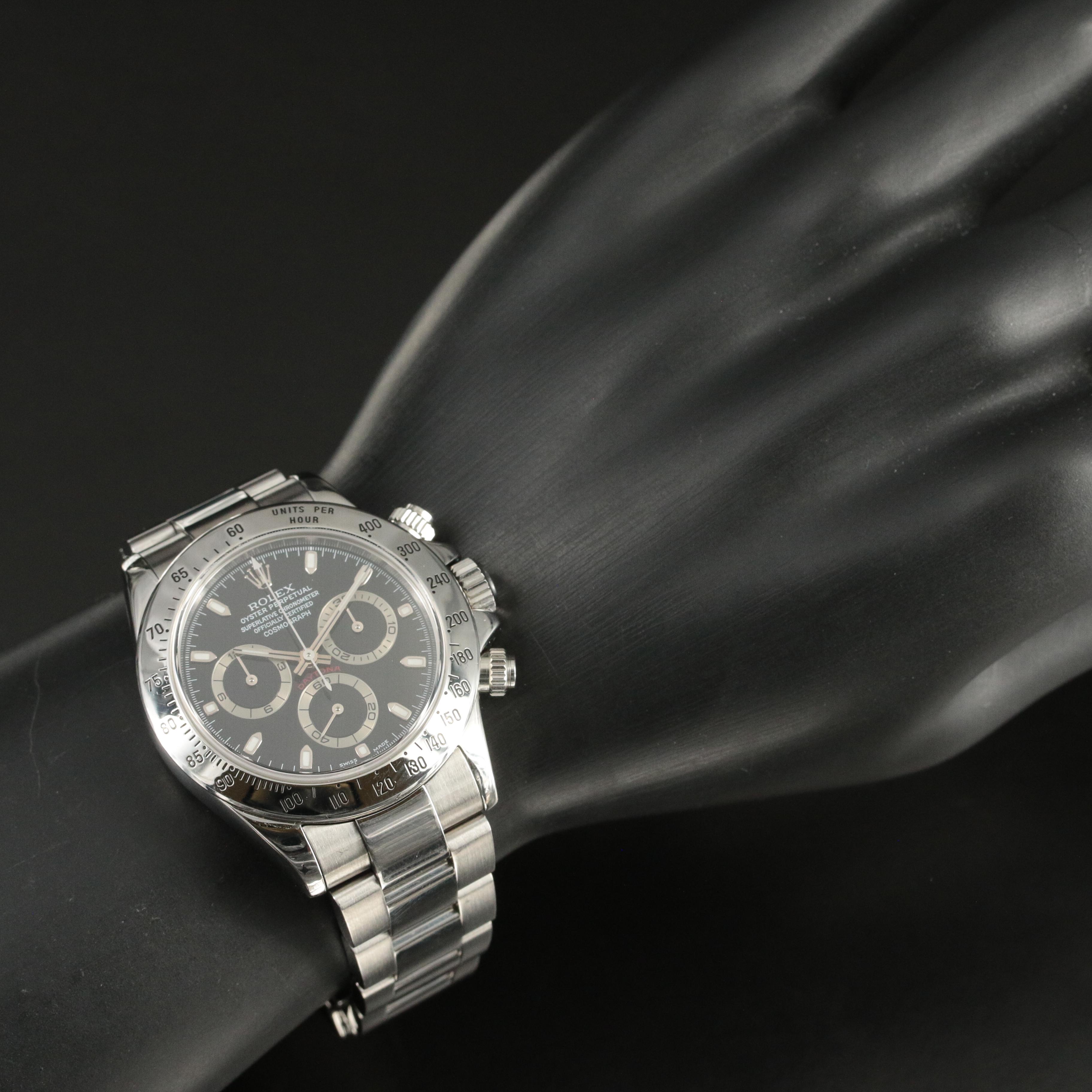 2001 Rolex Daytona Cosmograph Stainless Steel Watch