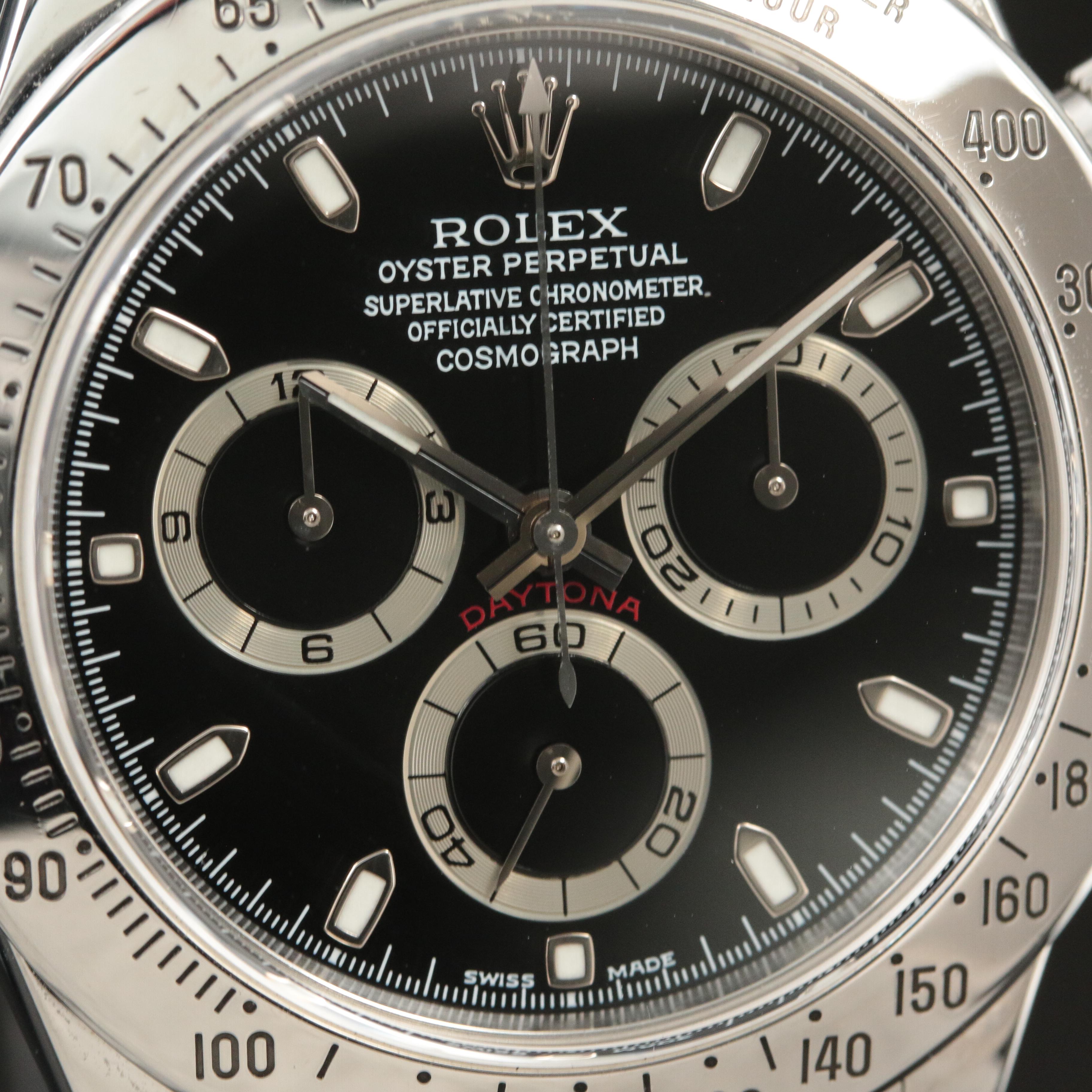2001 Rolex Daytona Cosmograph Stainless Steel Watch